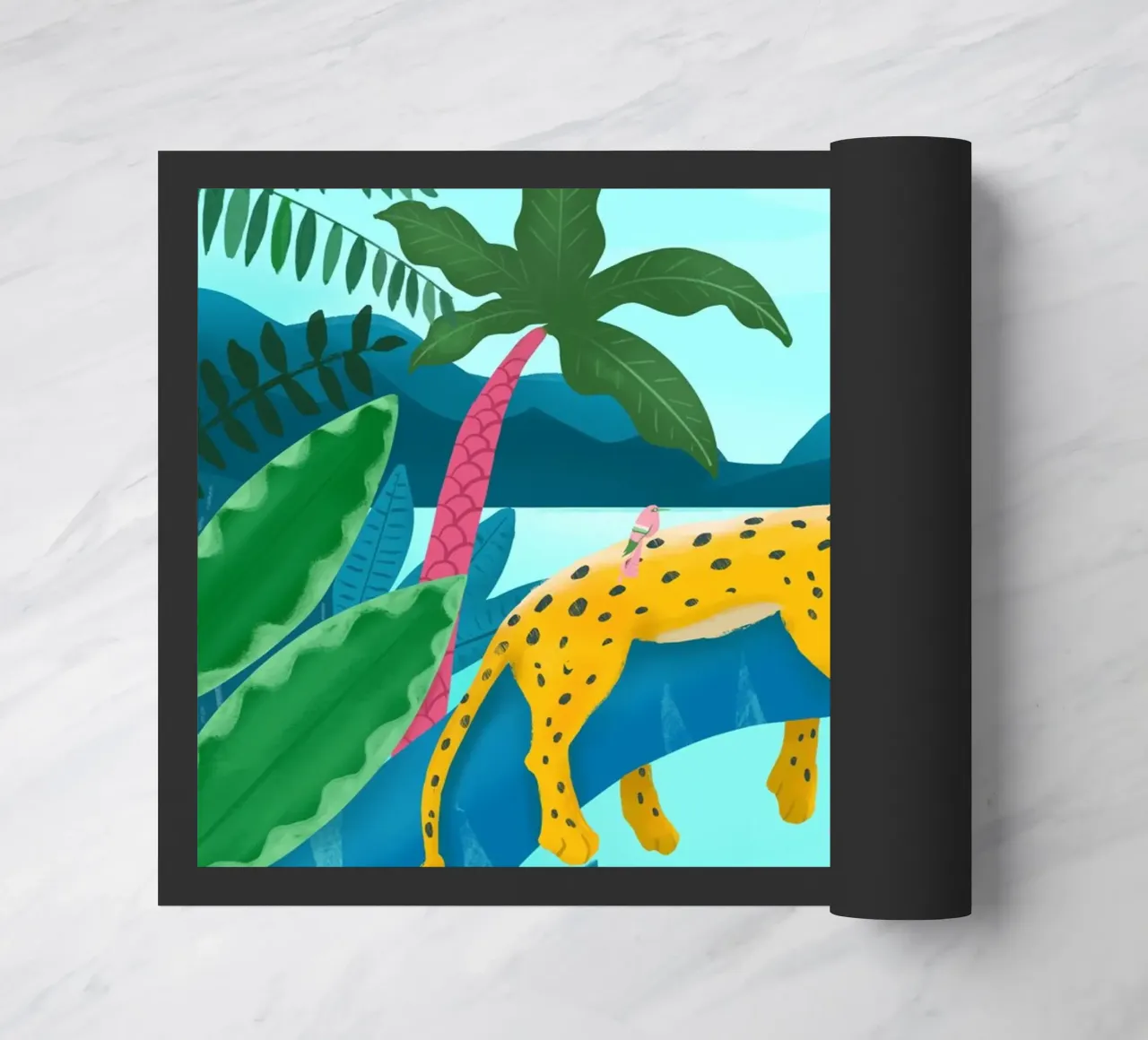 Jungle Leopard deurmat van PetrArts