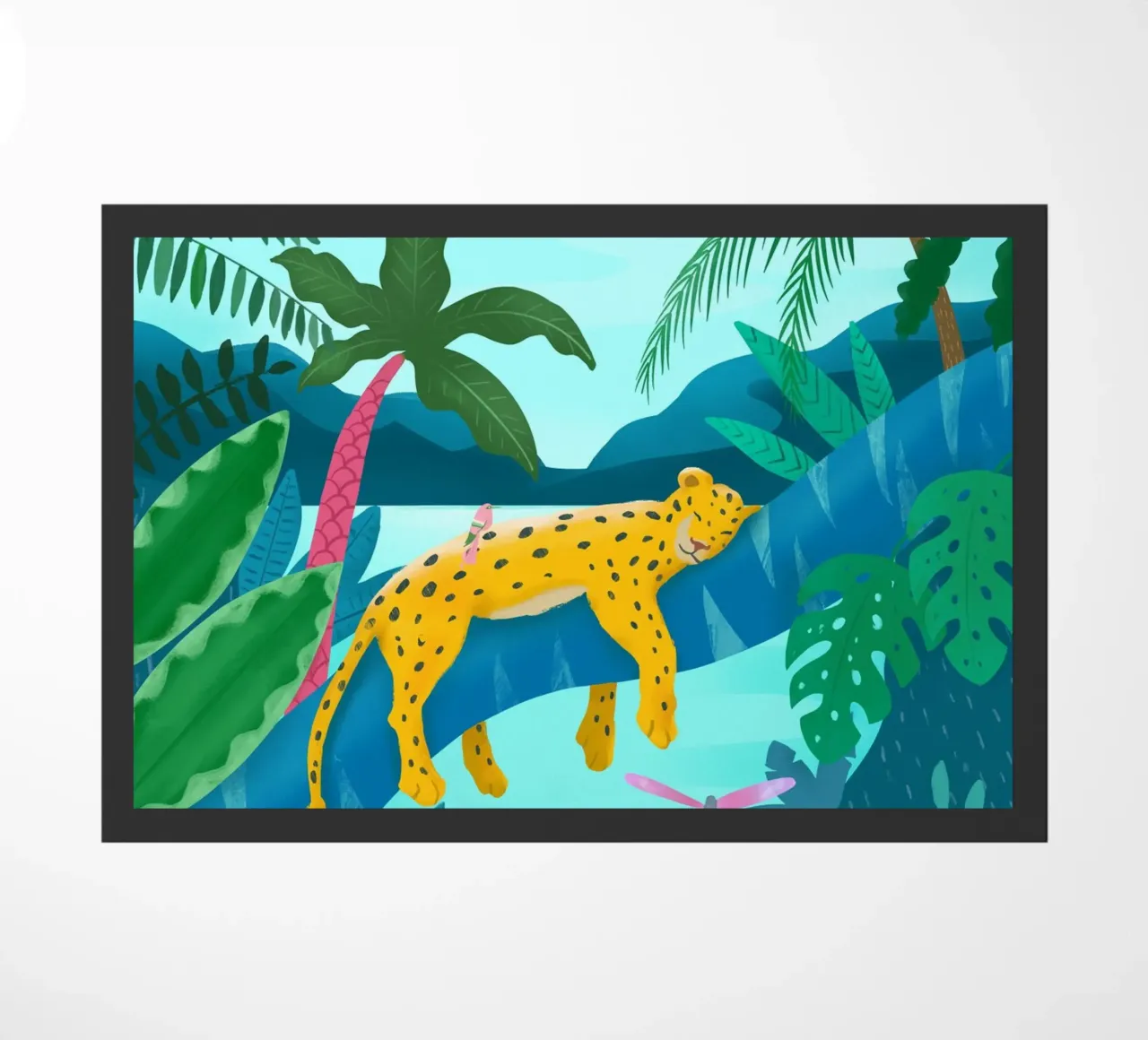 Jungle Leopard deurmat van PetrArts