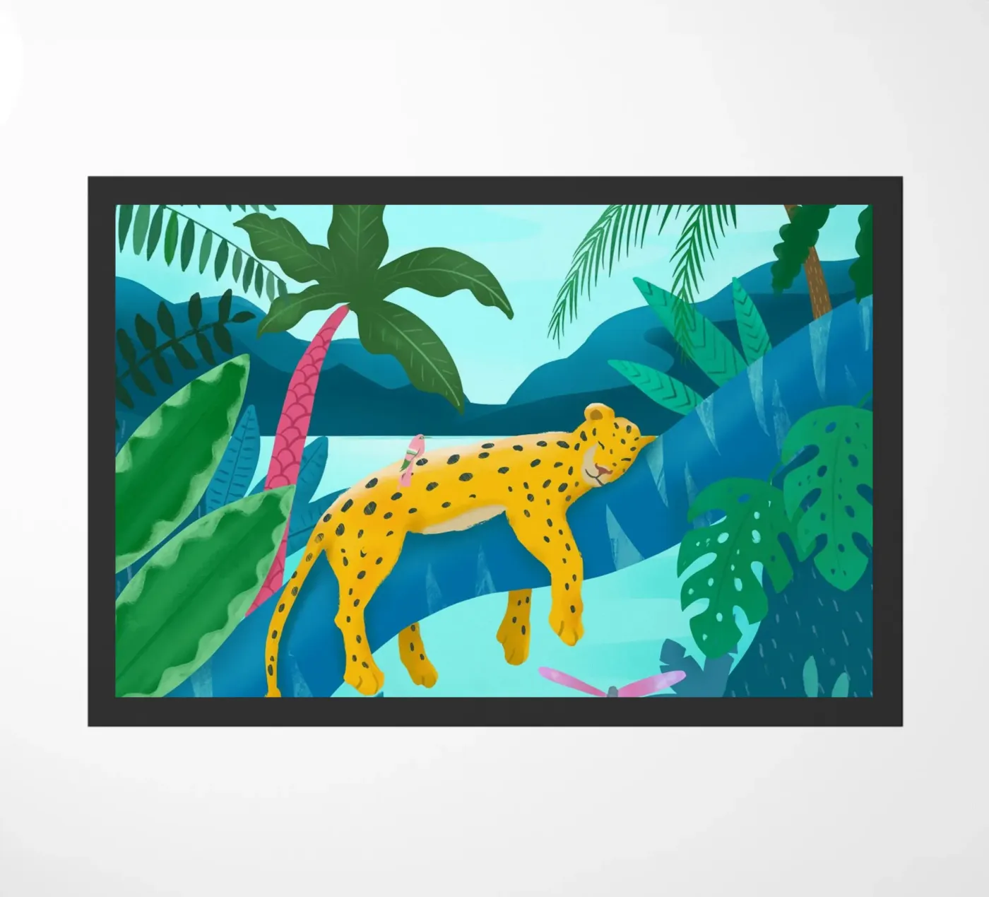 Jungle Leopard doormat by PetrArts