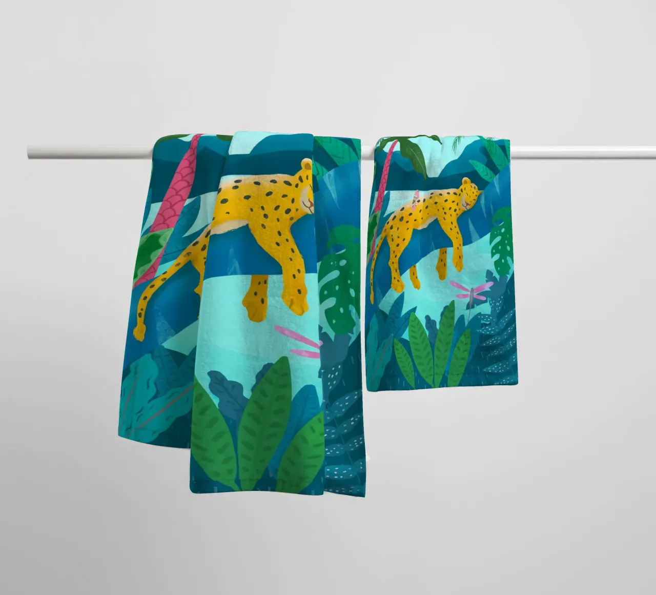 Jungle Leopard asciugamano da bagno da PetrArts