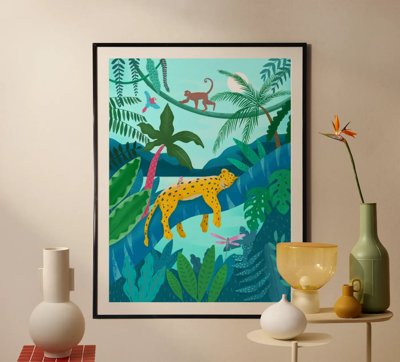 Jungle Leopard poster da PetrArts