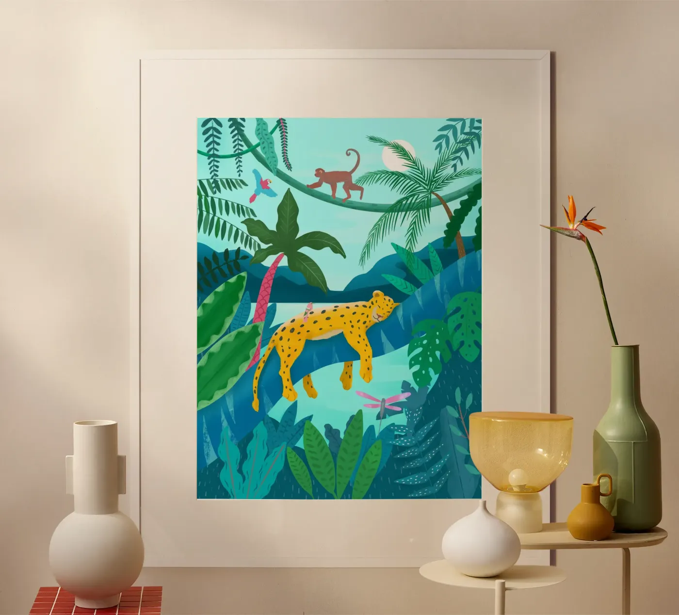 Jungle Leopard poster da PetrArts