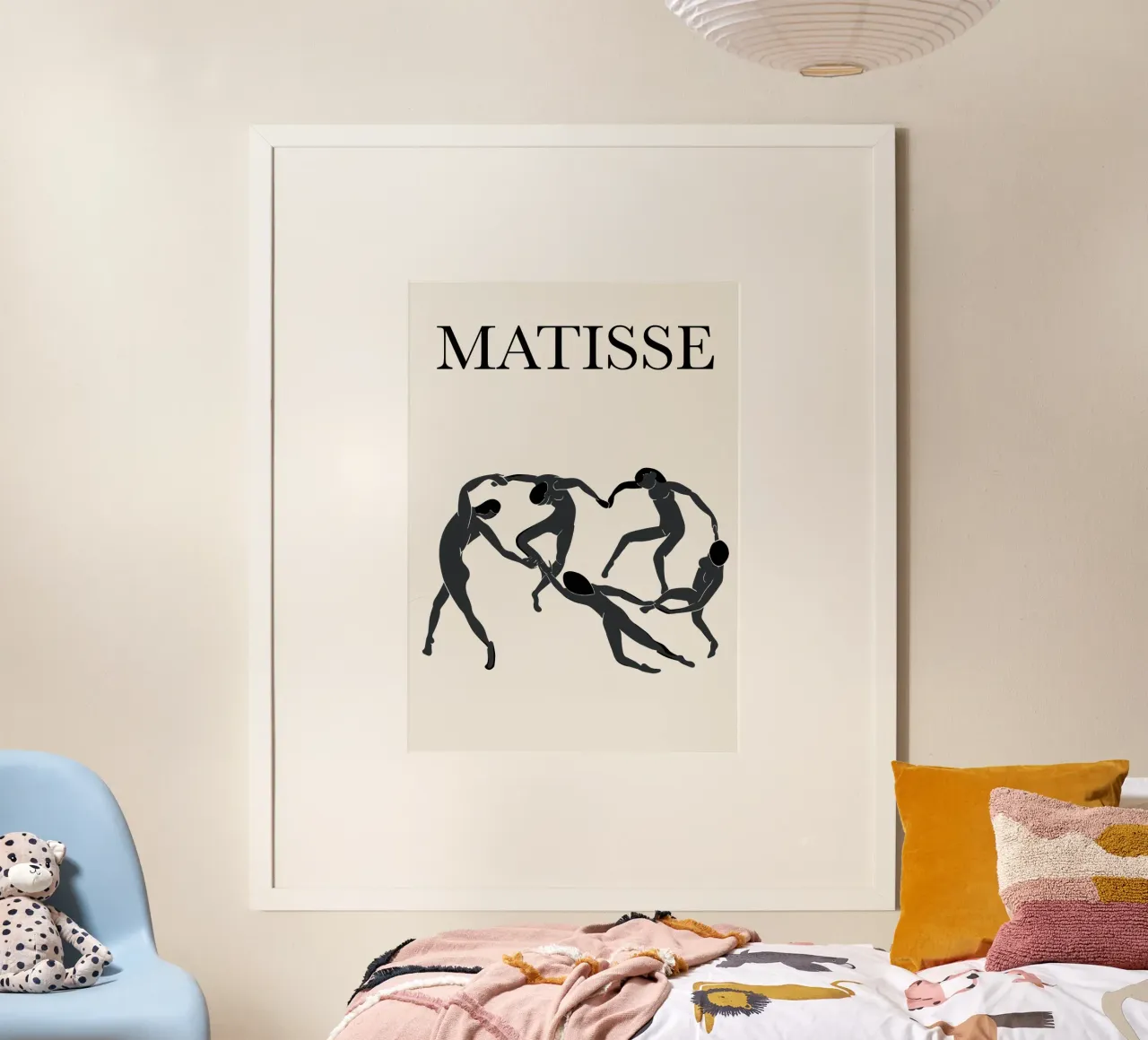 Danza delle ombre - Omaggio a Matisse poster con telaio in plastica da Kunst und Kontrast