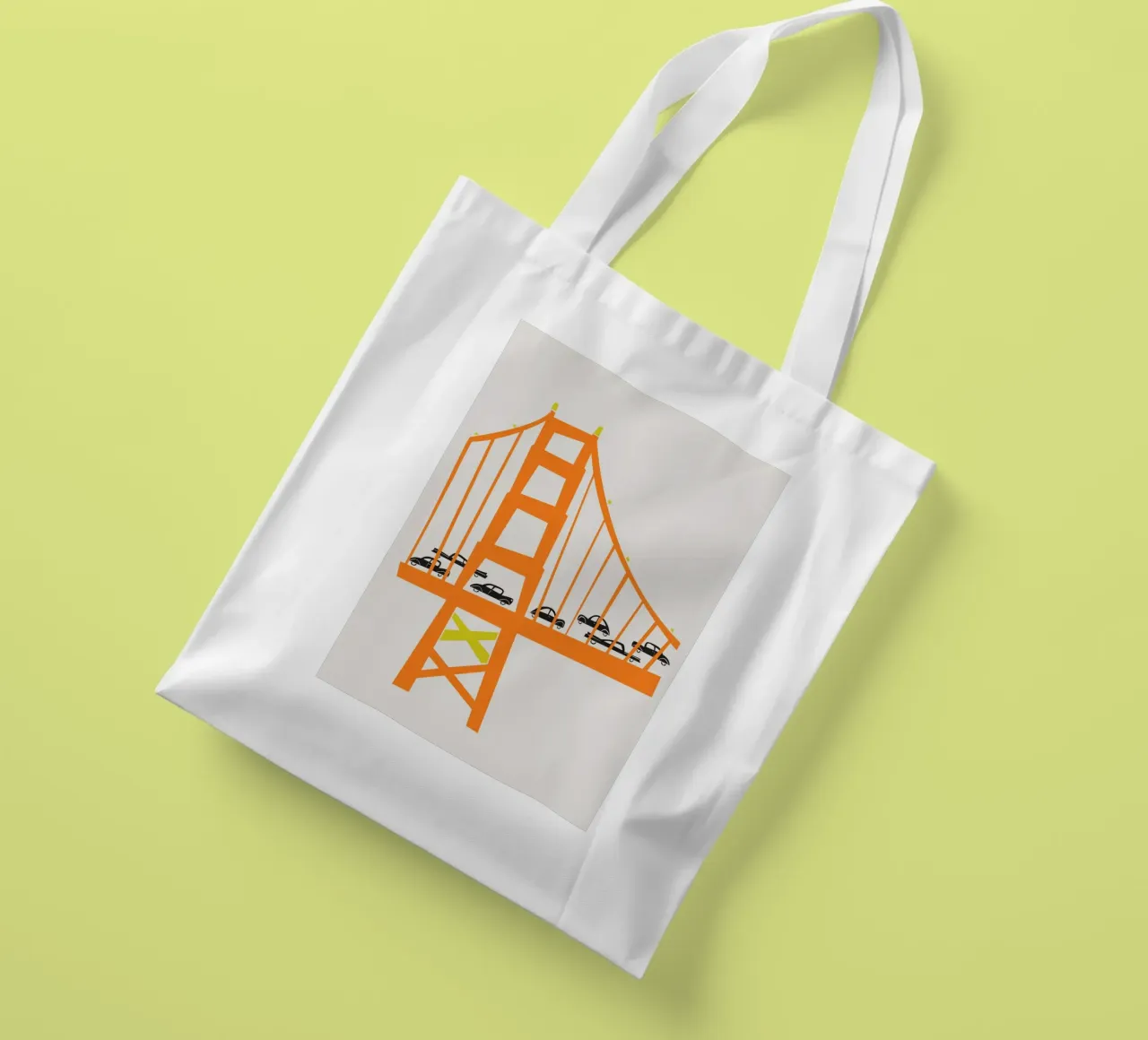 Ponte del Golden Gate borsa in juta da Fox & Velvet