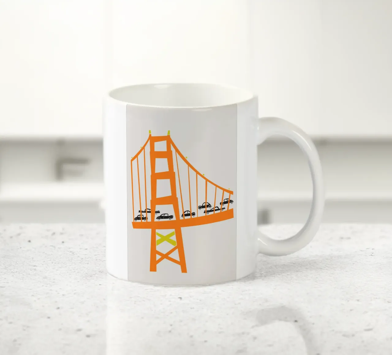 Ponte del Golden Gate tazza in ceramica da Fox & Velvet