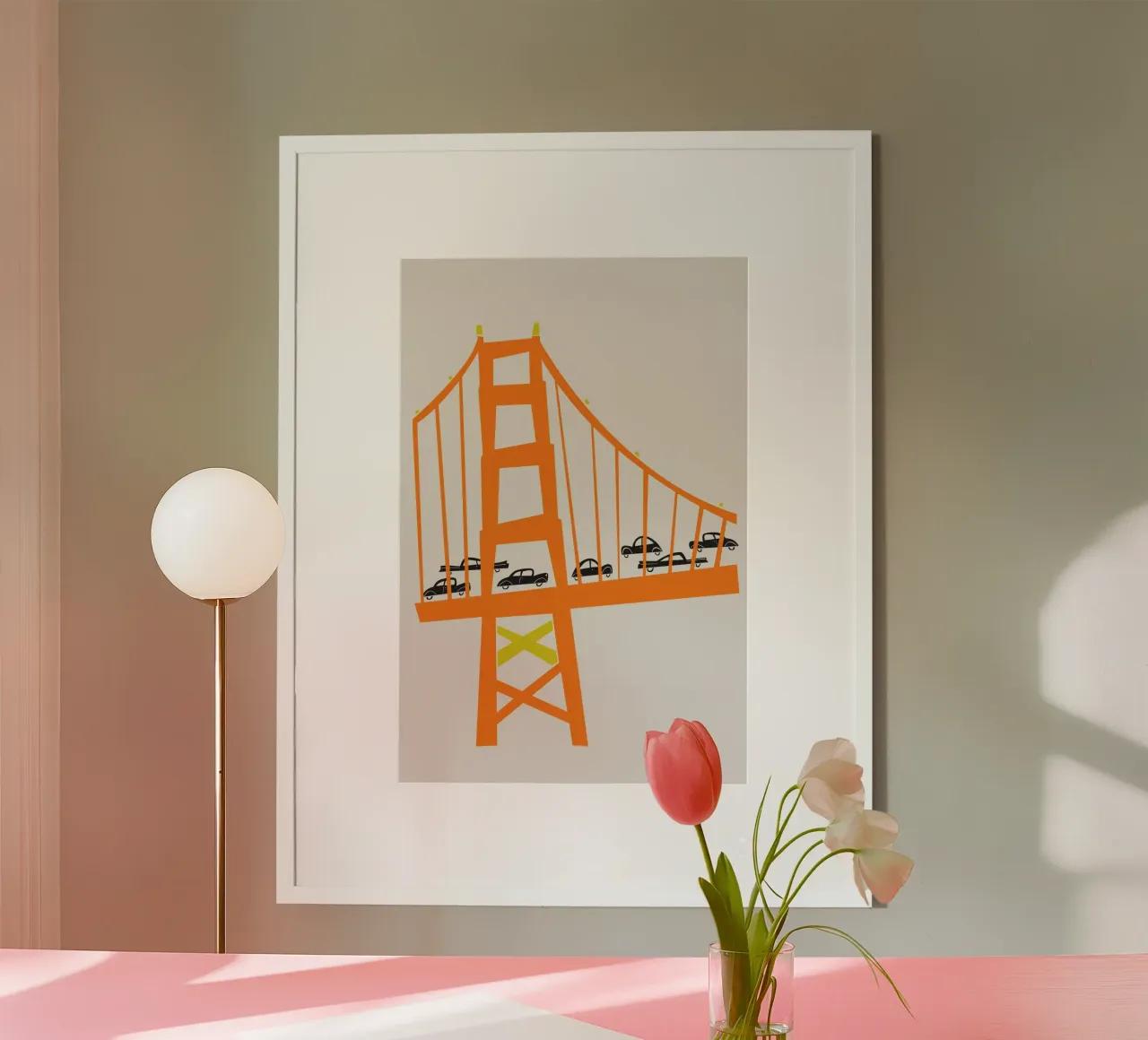 Ponte del Golden Gate carta hahnemühle da Fox & Velvet