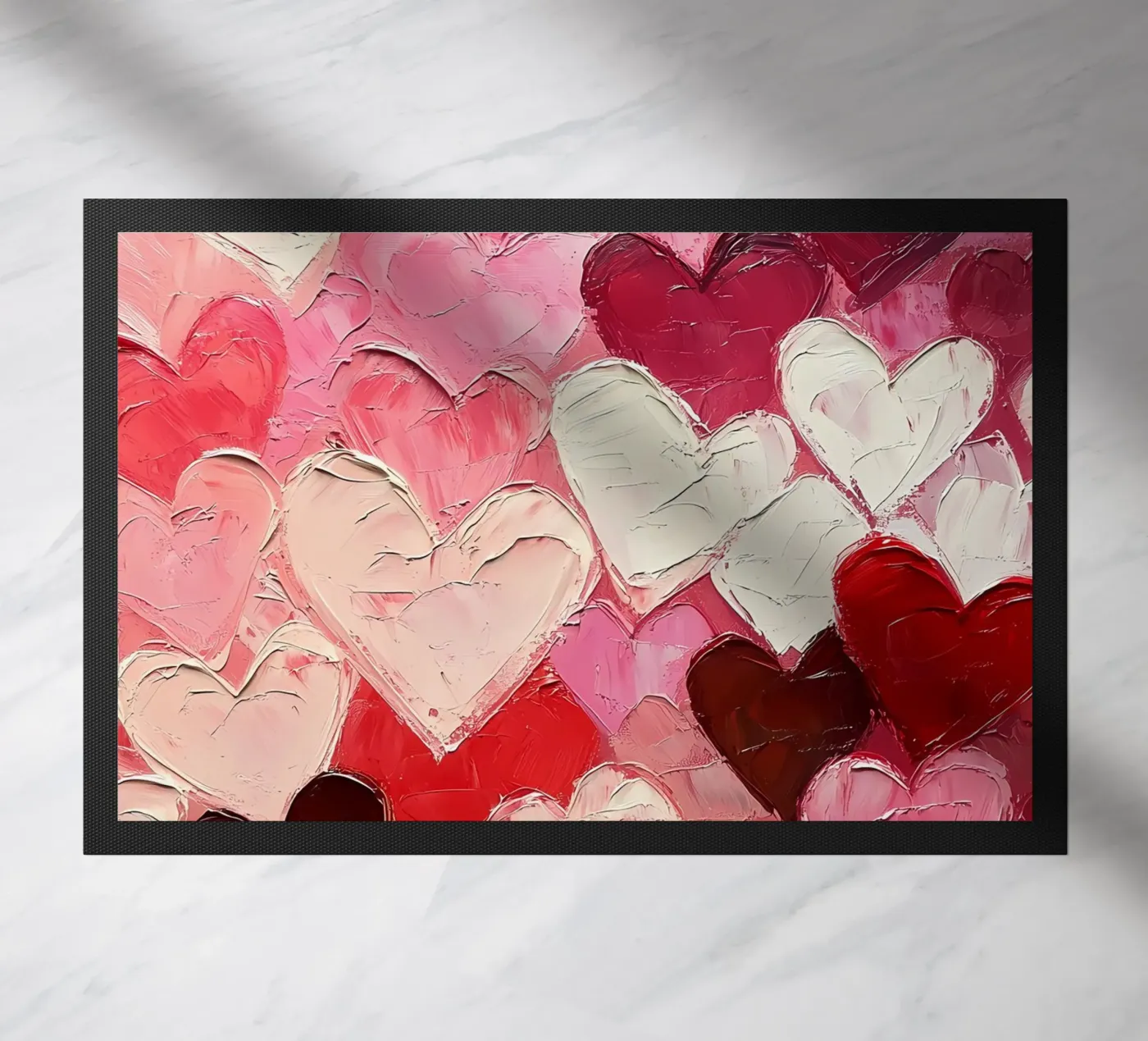 Cuori rosso-rosa zerbino da IamHomeStudio