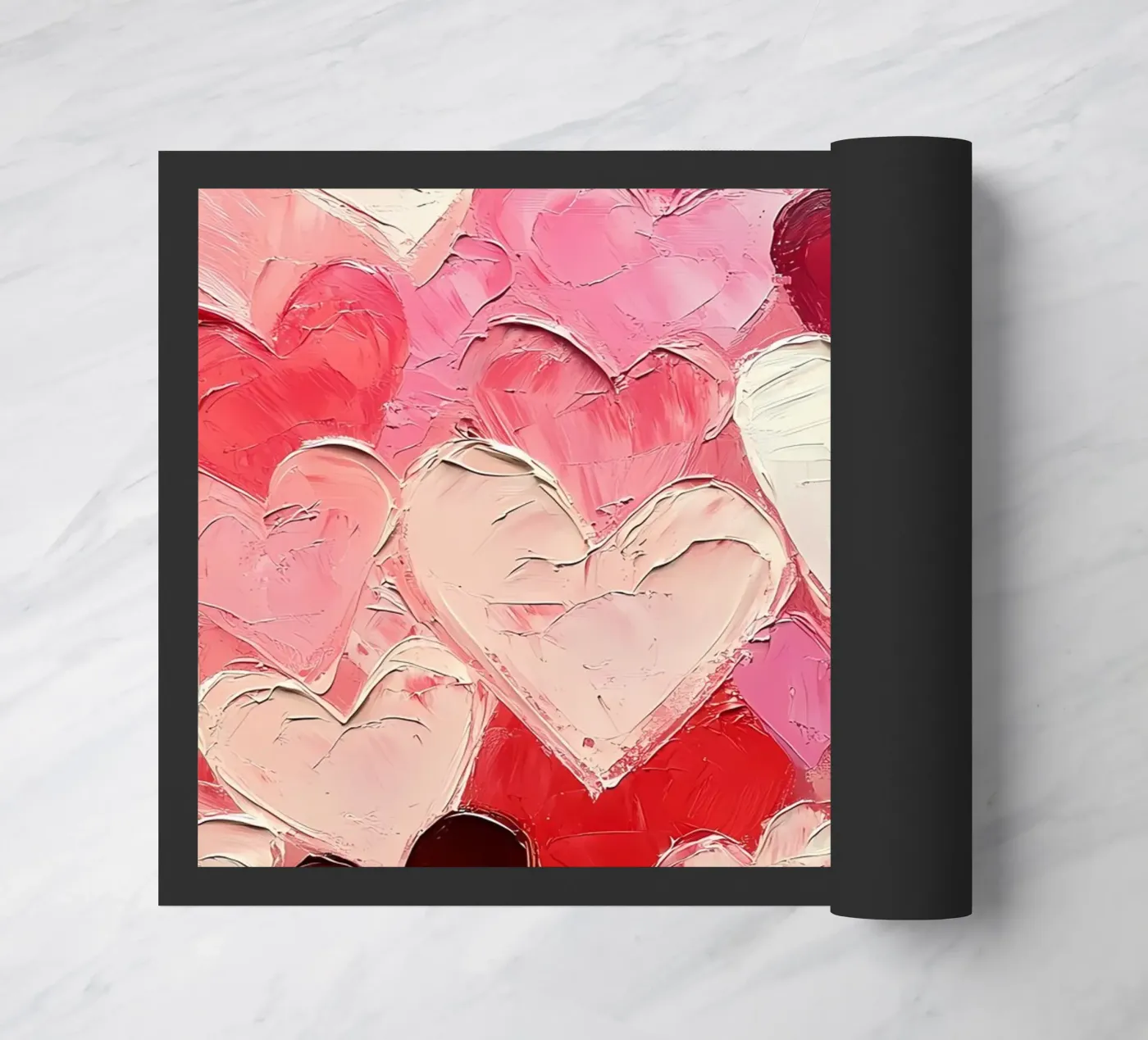 Cuori rosso-rosa zerbino da IamHomeStudio