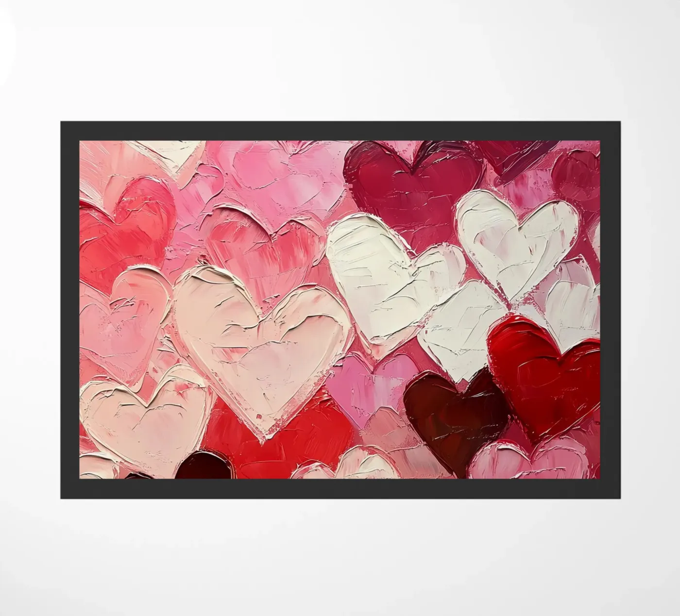 Cuori rosso-rosa zerbino da IamHomeStudio