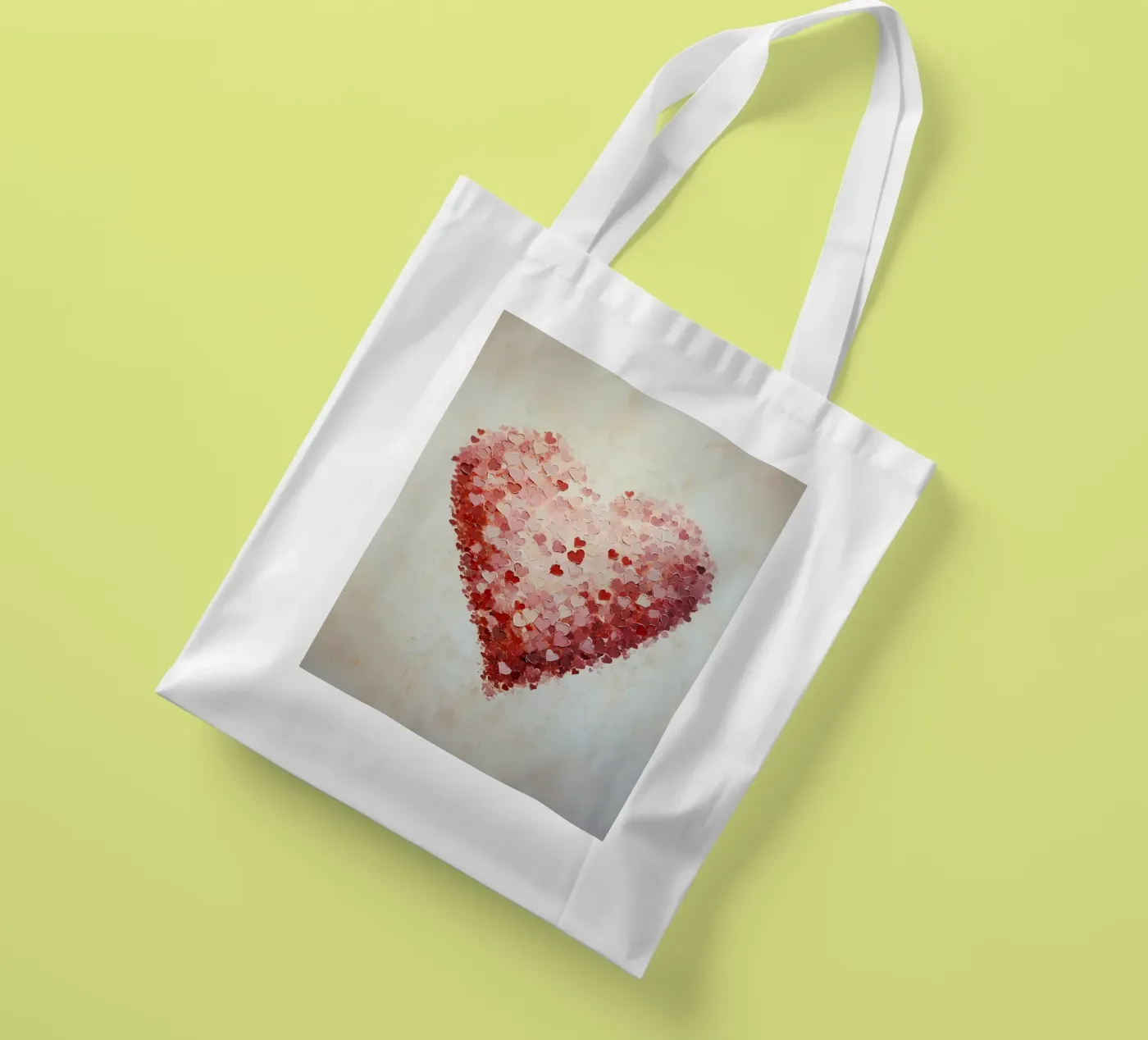 Cuore borsa in juta da IamHomeStudio