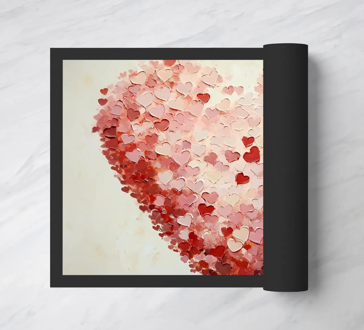 Heart doormat by IamHomeStudio