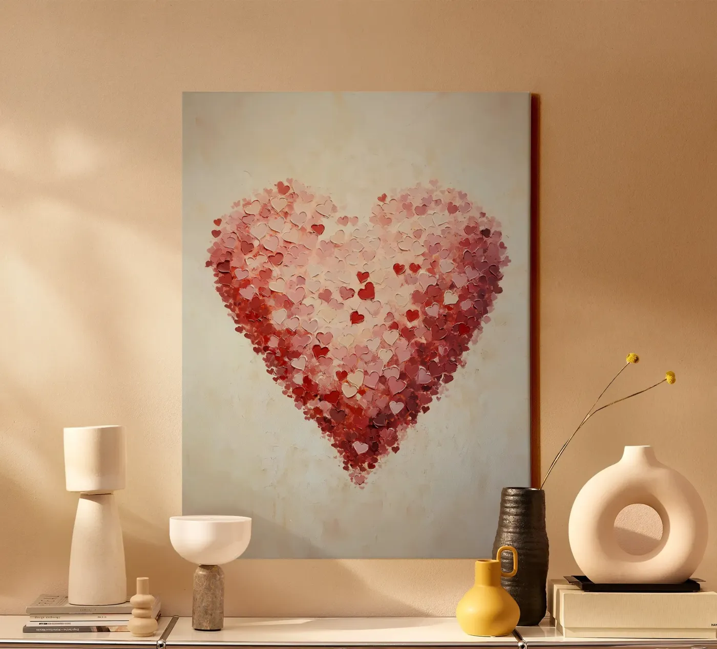 Hart canvas van IamHomeStudio