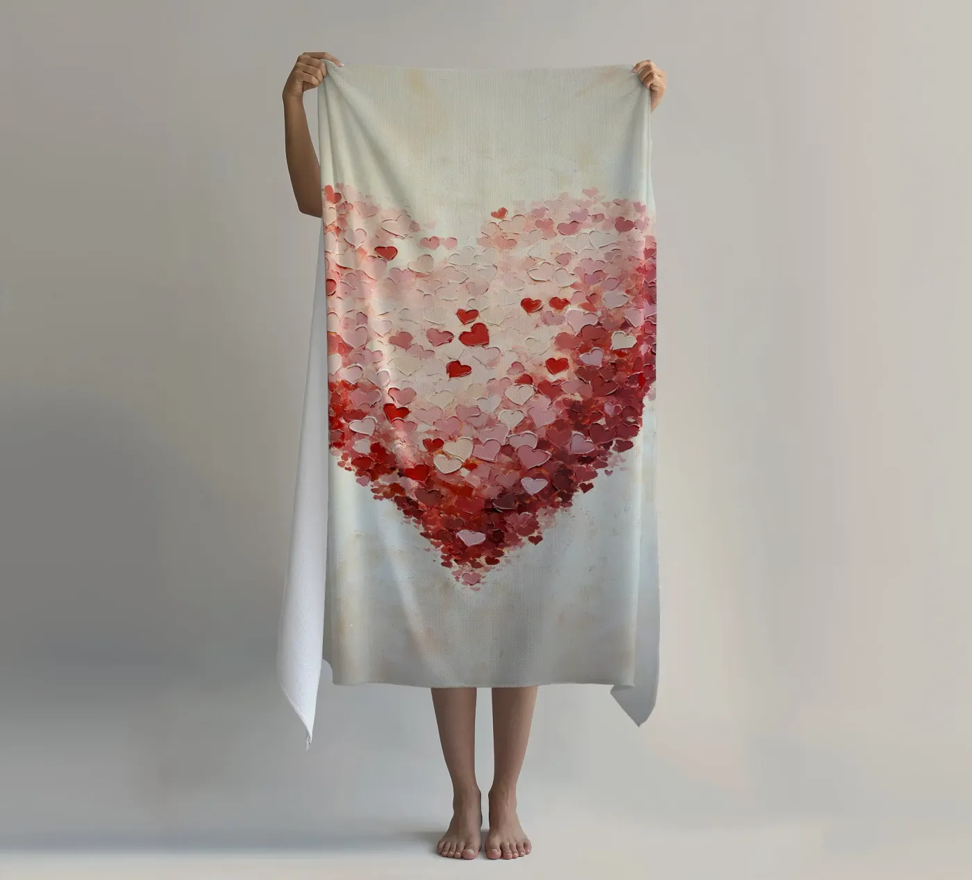 Heart beach towel by IamHomeStudio