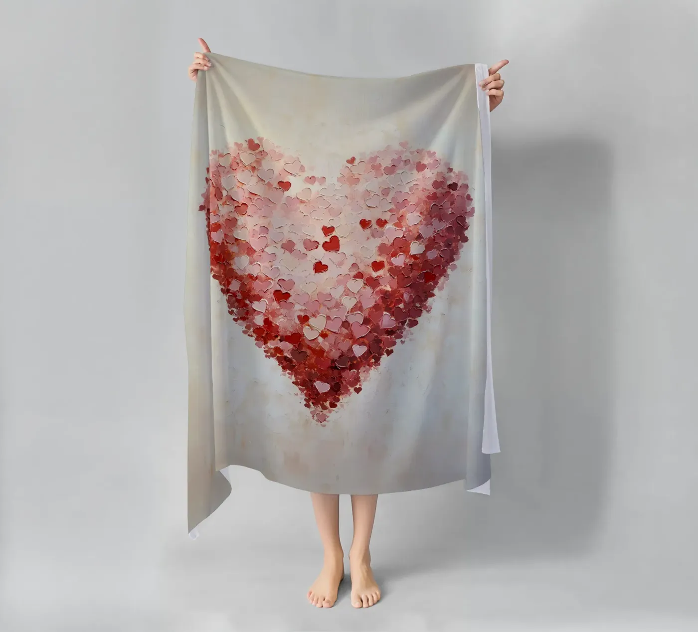 Heart beach towel by IamHomeStudio