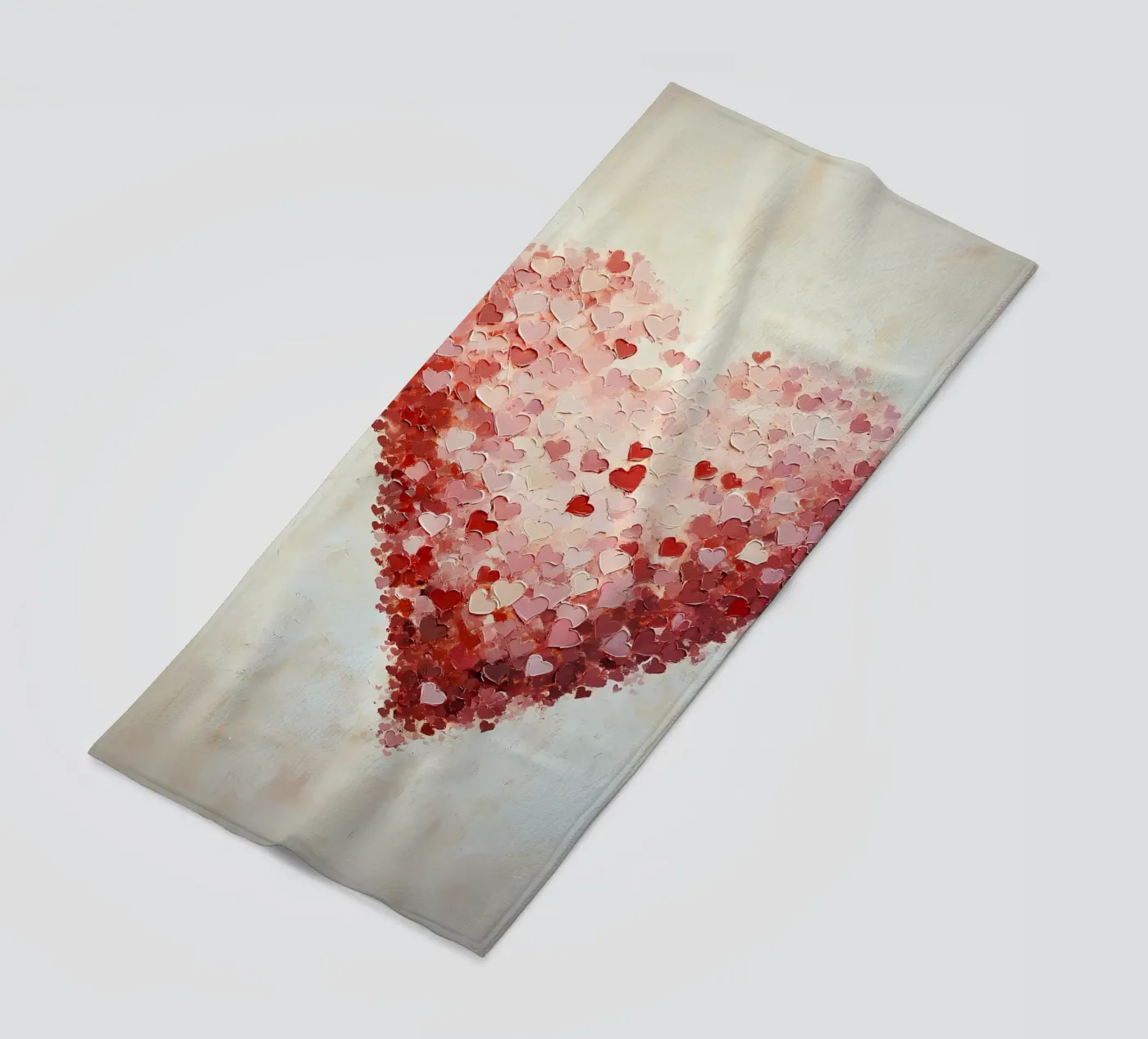 Heart beach towel by IamHomeStudio