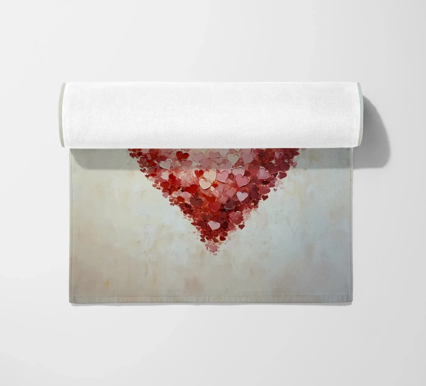 Heart beach towel by IamHomeStudio