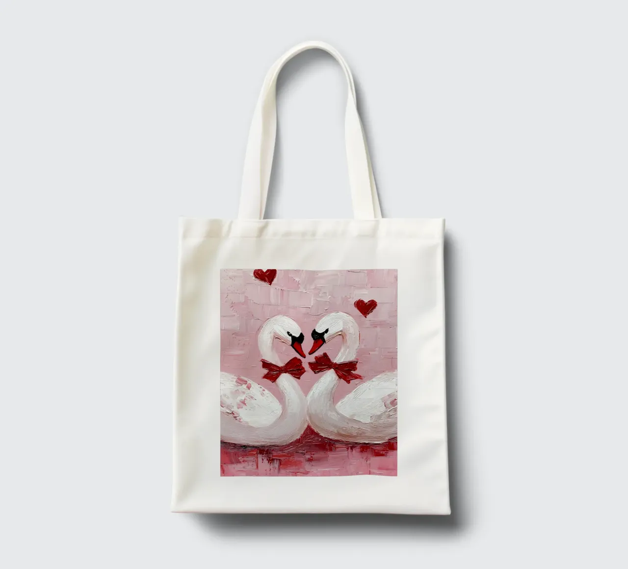 Swans in Love tote bag by IamHomeStudio
