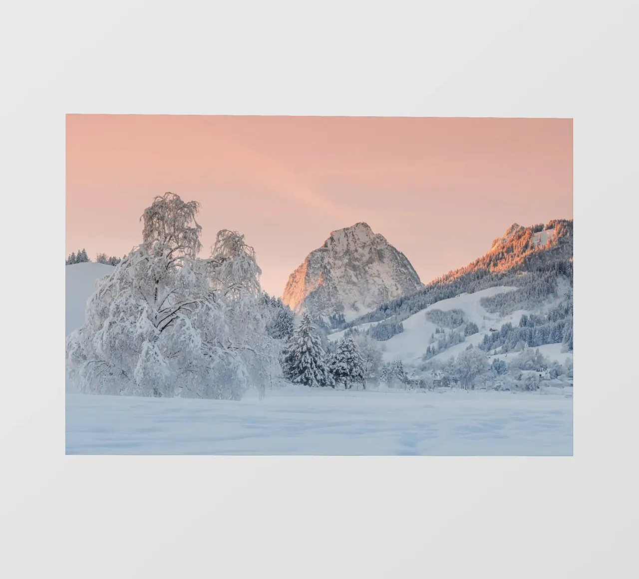 Alba invernale in Svizzera pellicola backlit da Marcel Bisig