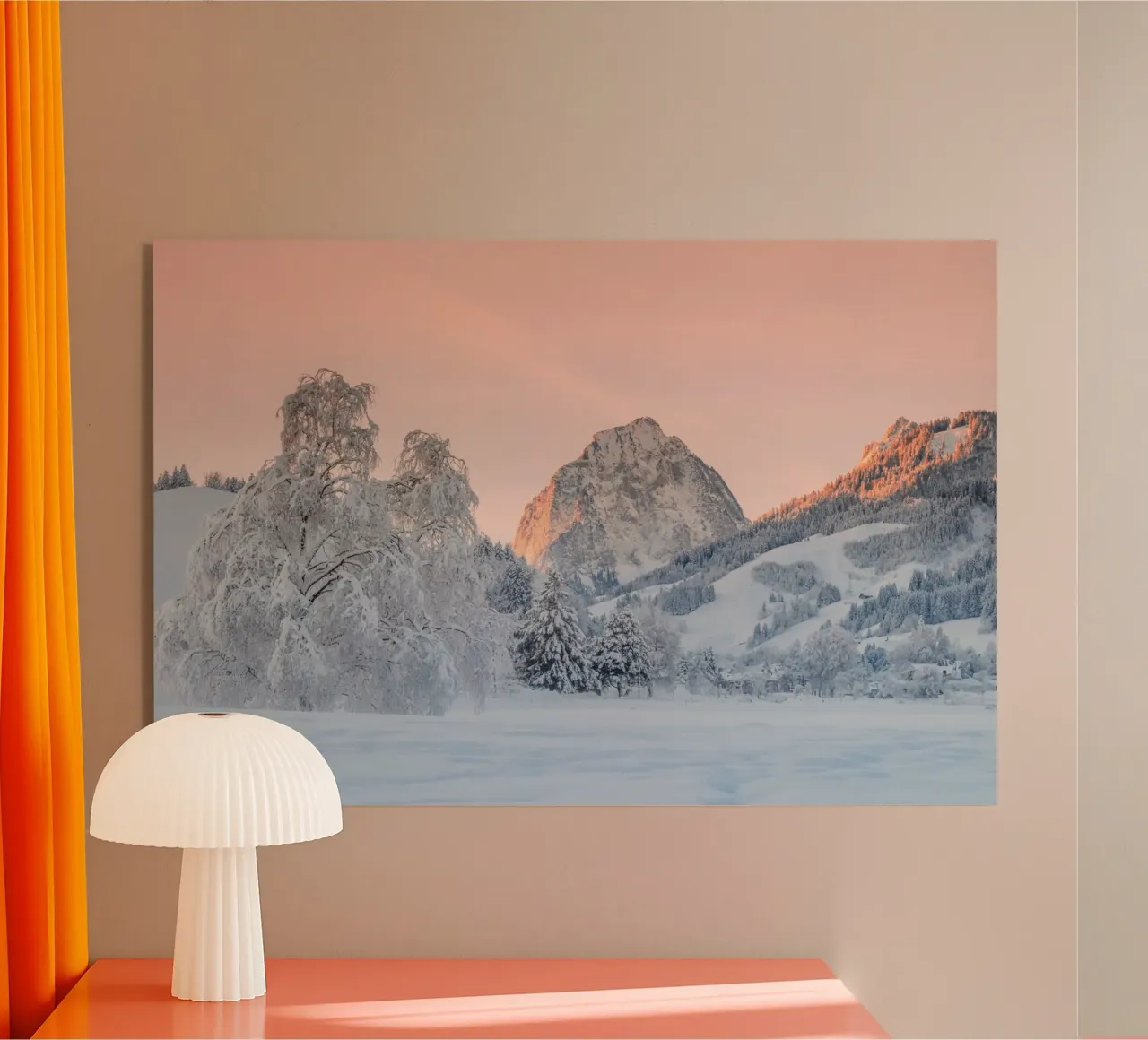 Alba invernale in Svizzera plexiglass da Marcel Bisig