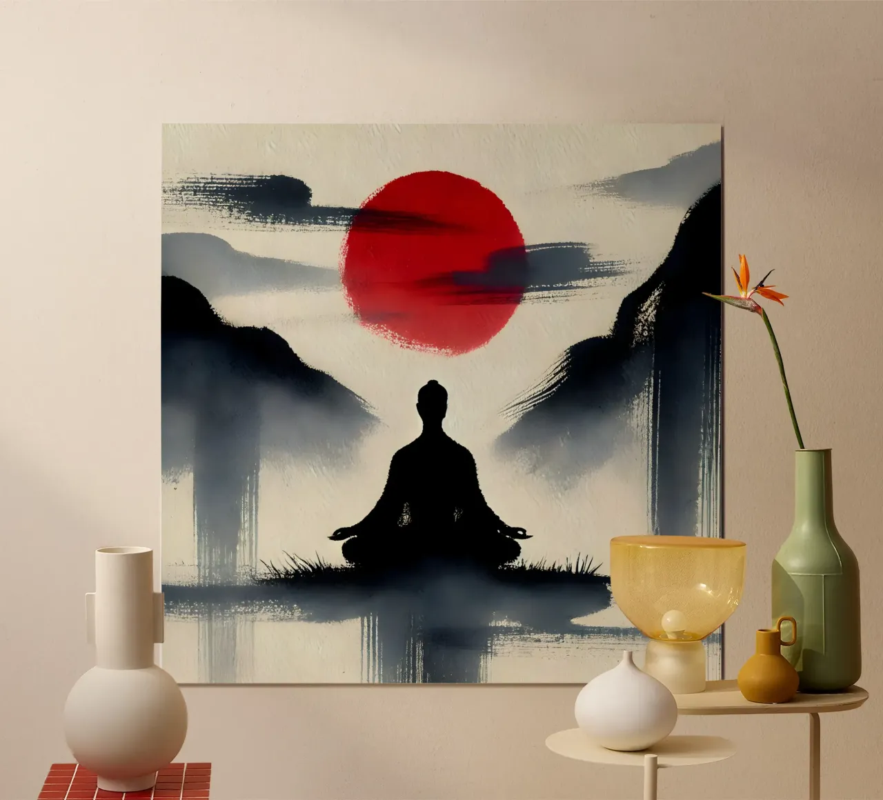 Meditazione - Stile Sumi-e carta hahnemühle da spiritual