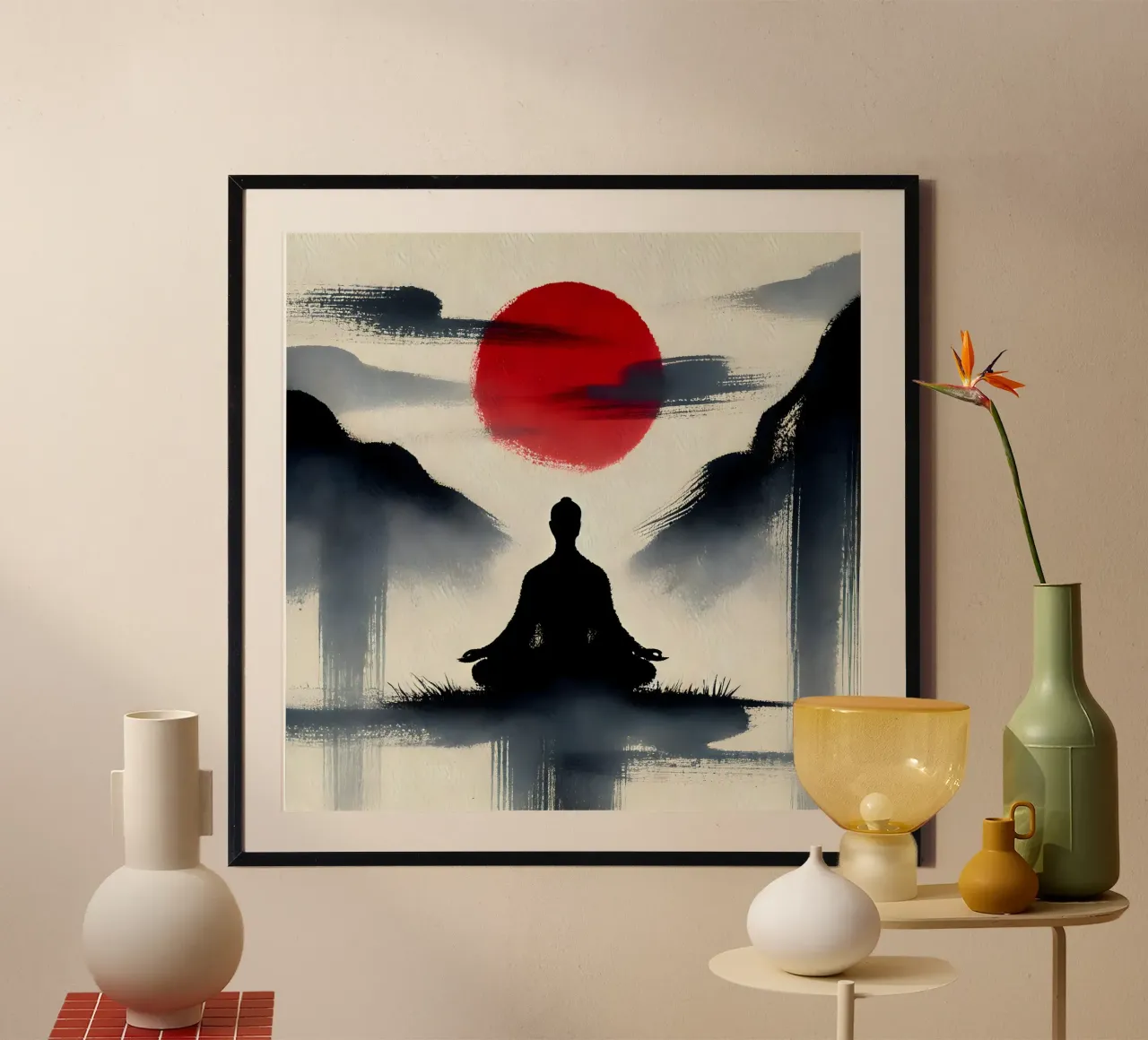 Meditazione - Stile Sumi-e carta hahnemühle da spiritual