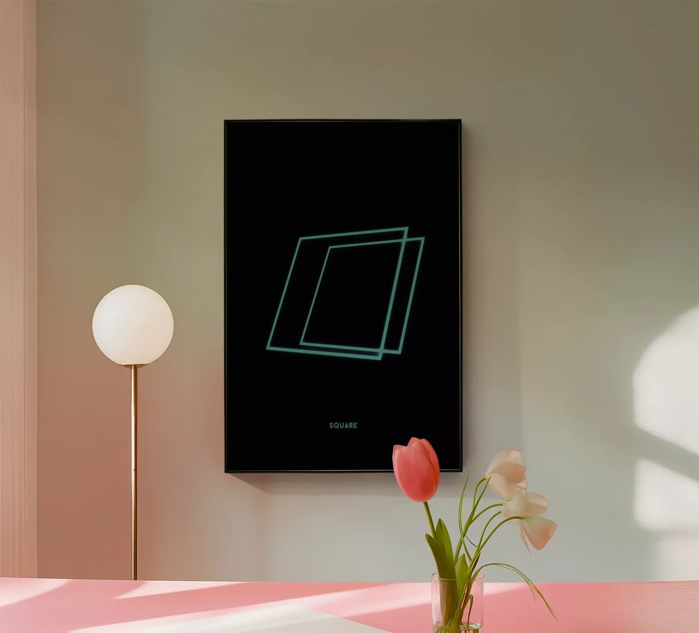 Neon Square Acryl-Glas von In Full Color