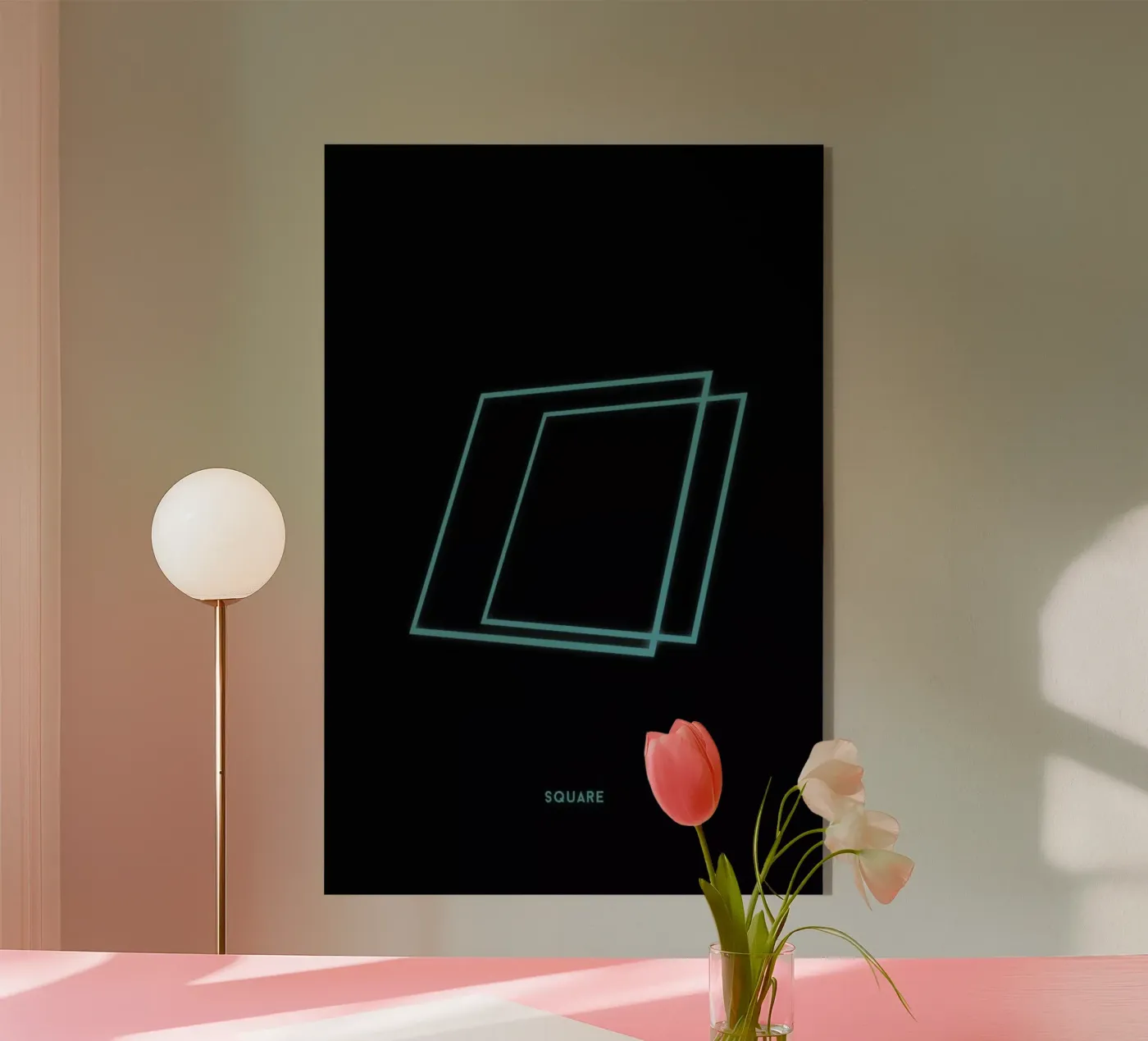 Neon Square Acryl-Glas von In Full Color