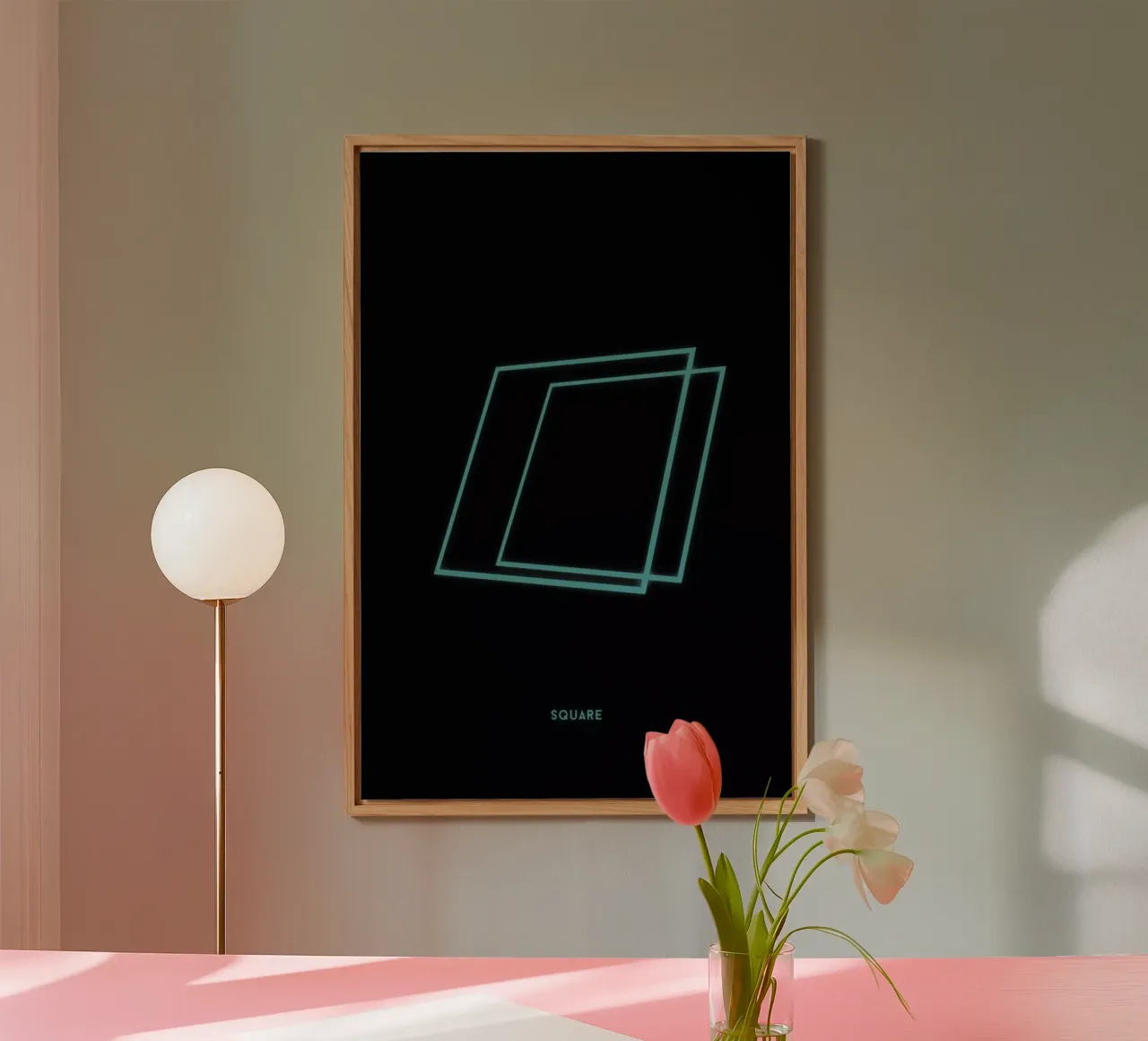 Neon Square alluminio dibond da In Full Color