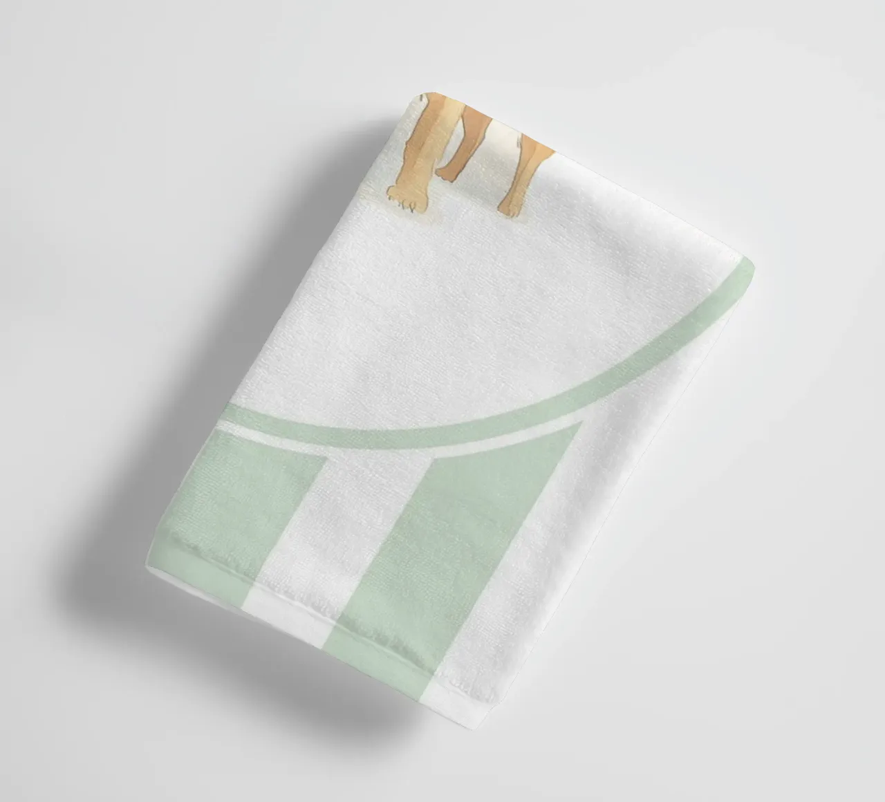 Golden Retriever et chiot dans la nature serviette de bain de Jungle Joy Art