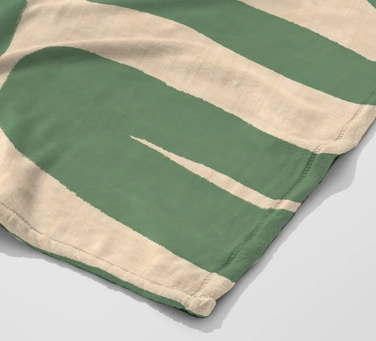 Labirinto astratto retrò - Linee moderne di metà secolo Salvia coperta in pile da susanacosta