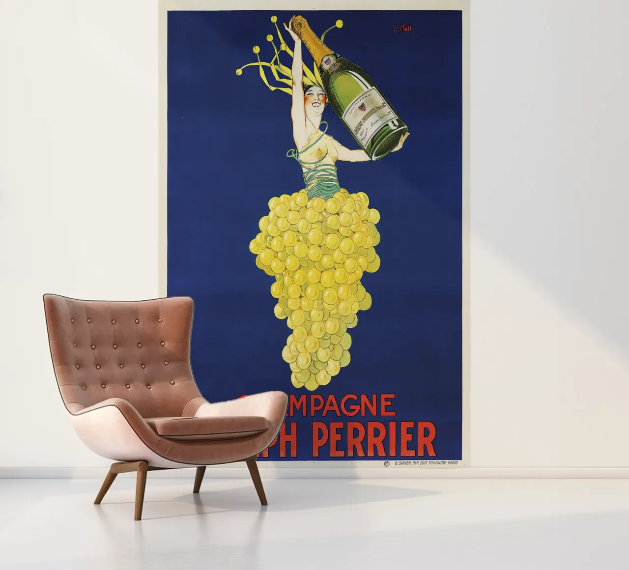 Champagne Joseph Perrier carta da parati fotografica da Old Masters