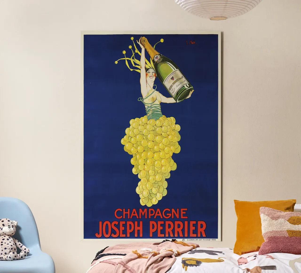 Champagne Joseph Perrier alluminio dibond da Old Masters