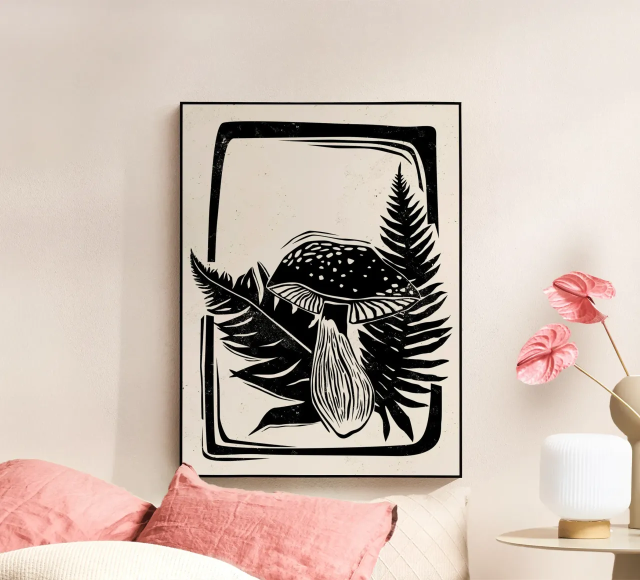 Mushroom acrylic glass by Indigo Rain