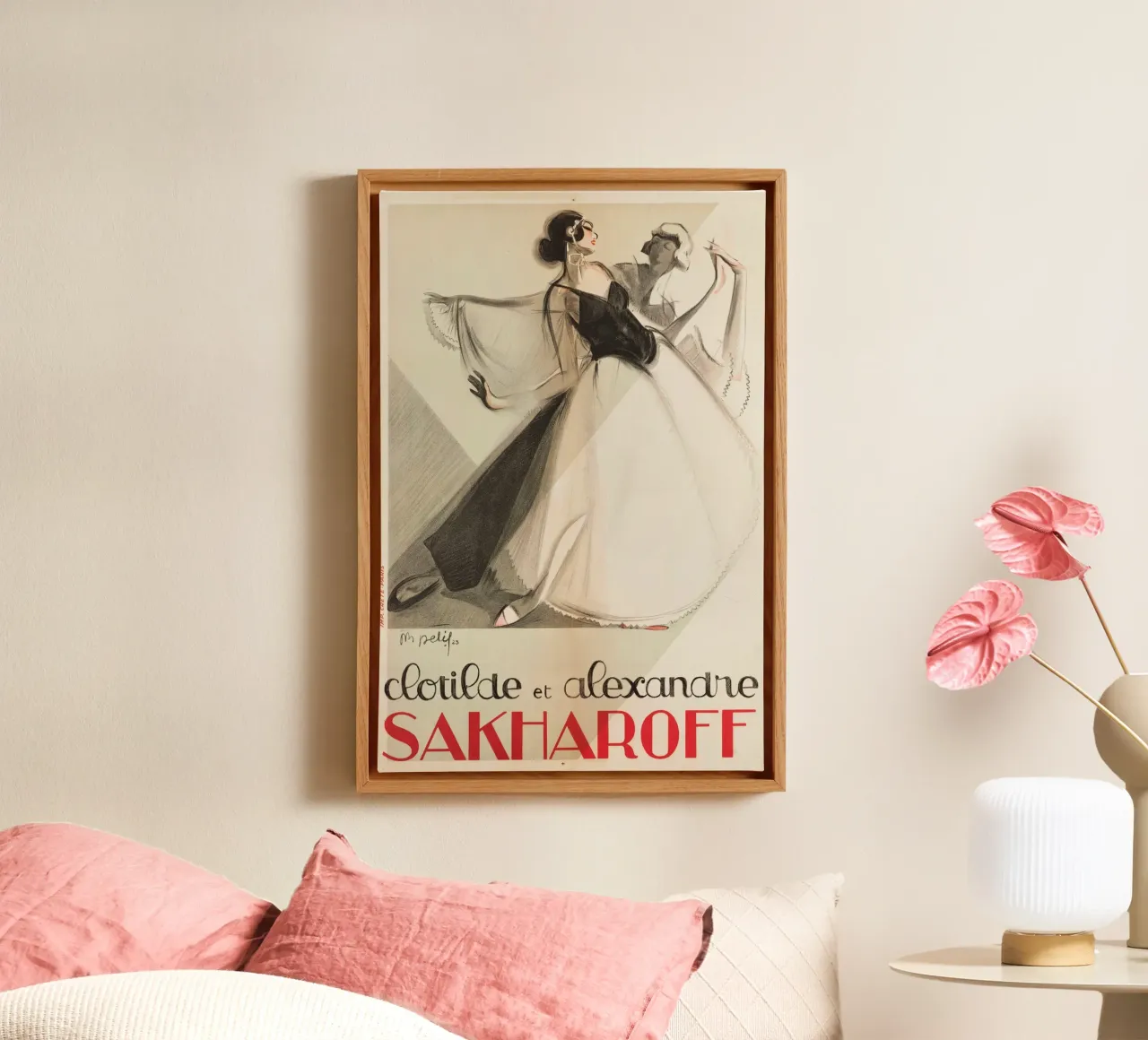 Clotilde et Alexandre Sakharoff toile de Old Masters