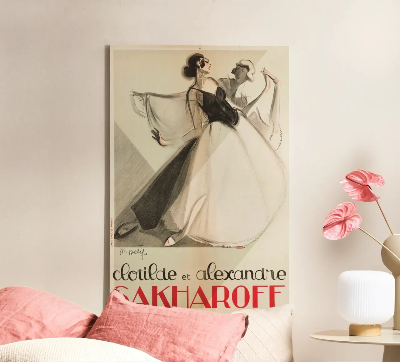 Clotilde et Alexandre Sakharoff toile de Old Masters