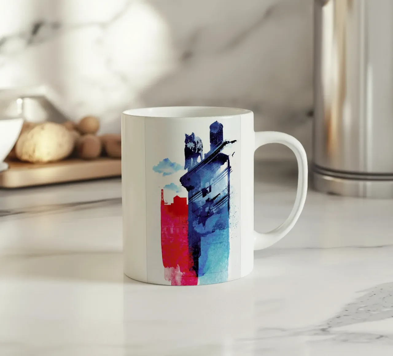 This is my town tazza in ceramica da Róbert Farkas