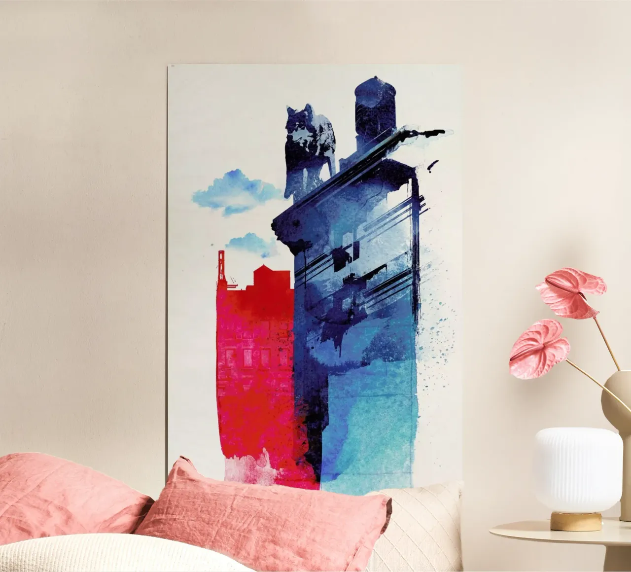 This is my town poster con telaio in legno da Róbert Farkas