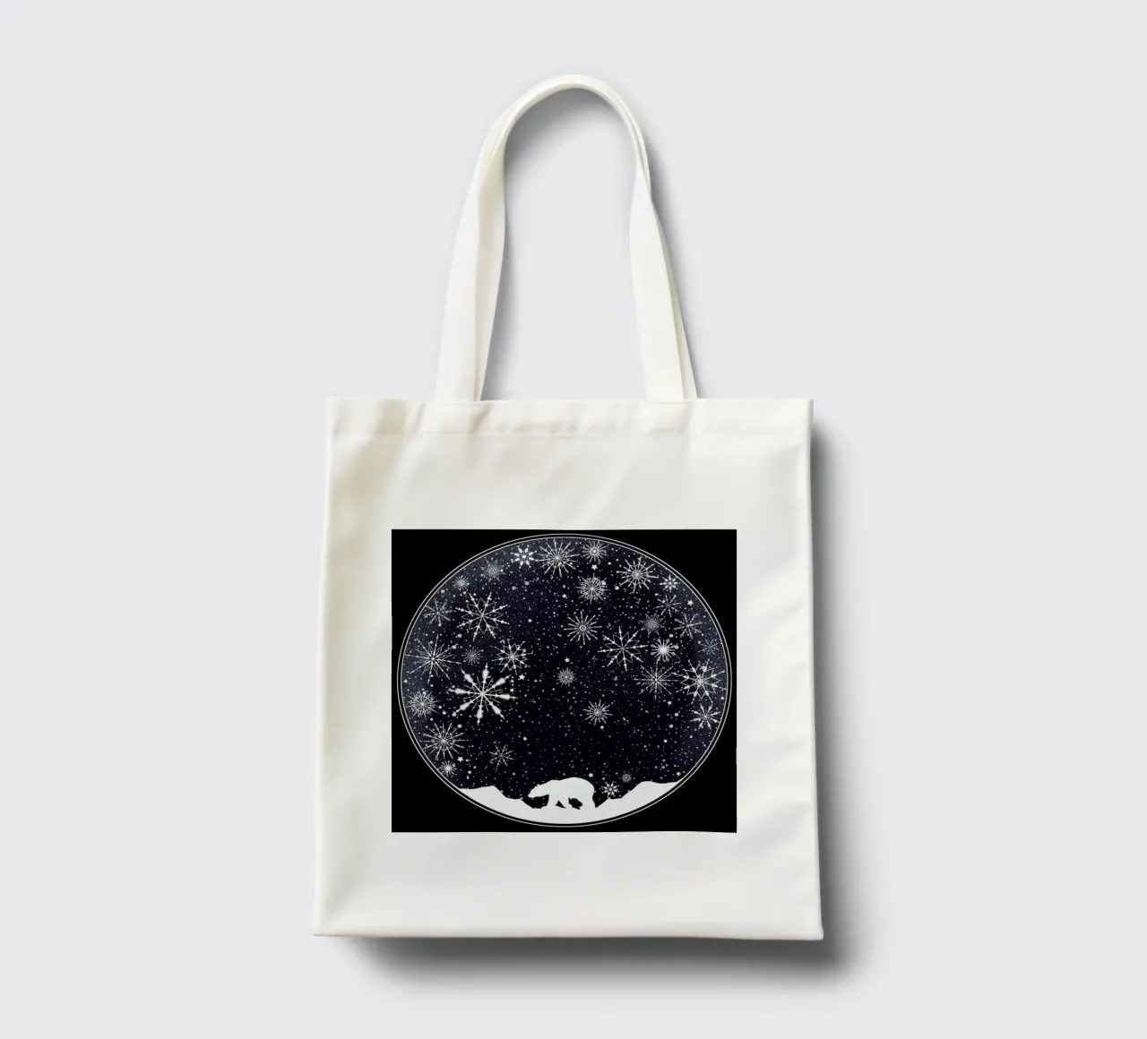 Snow Globe borsa in juta da Tobe Fonseca