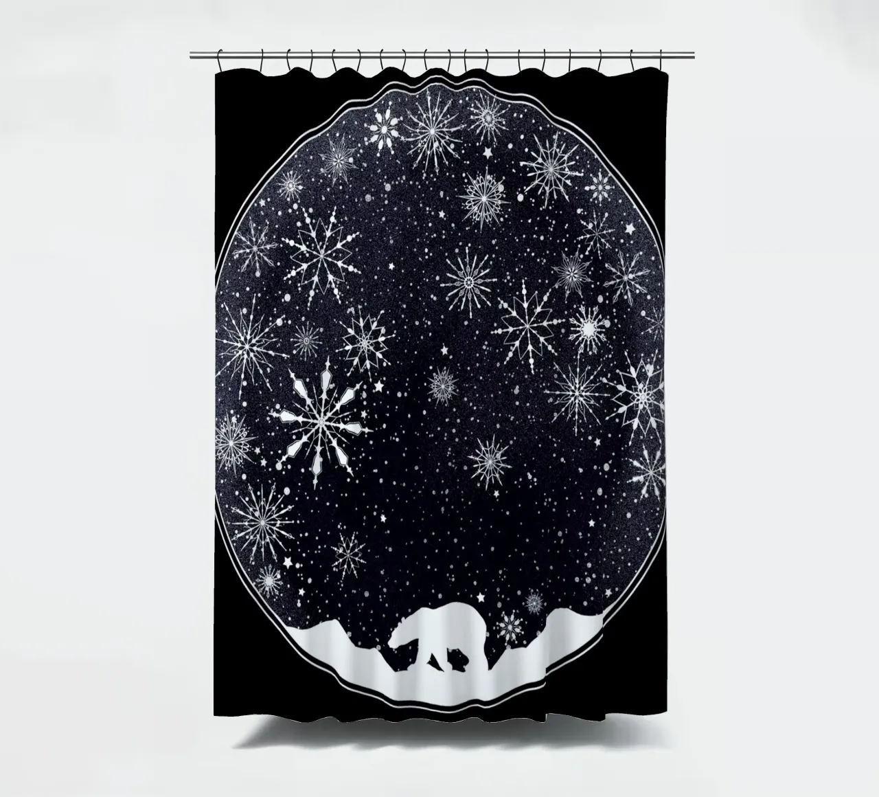 Snow Globe tenda da doccia da Tobe Fonseca