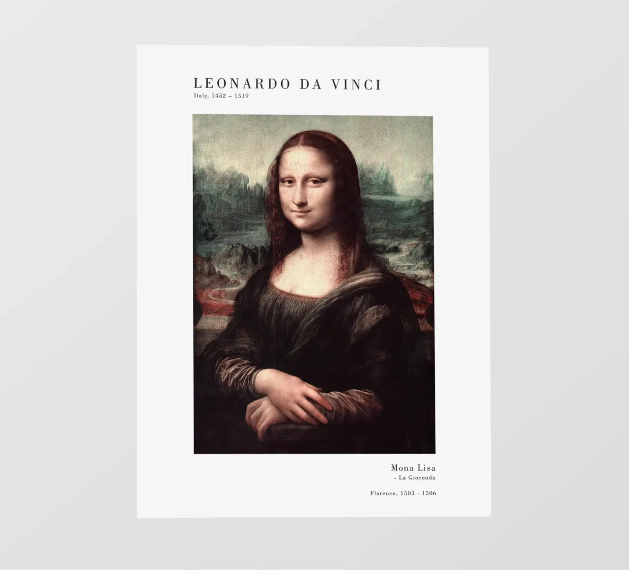 Leonardo da Vinci - Mona Lisa pellicola backlit da Old Masters