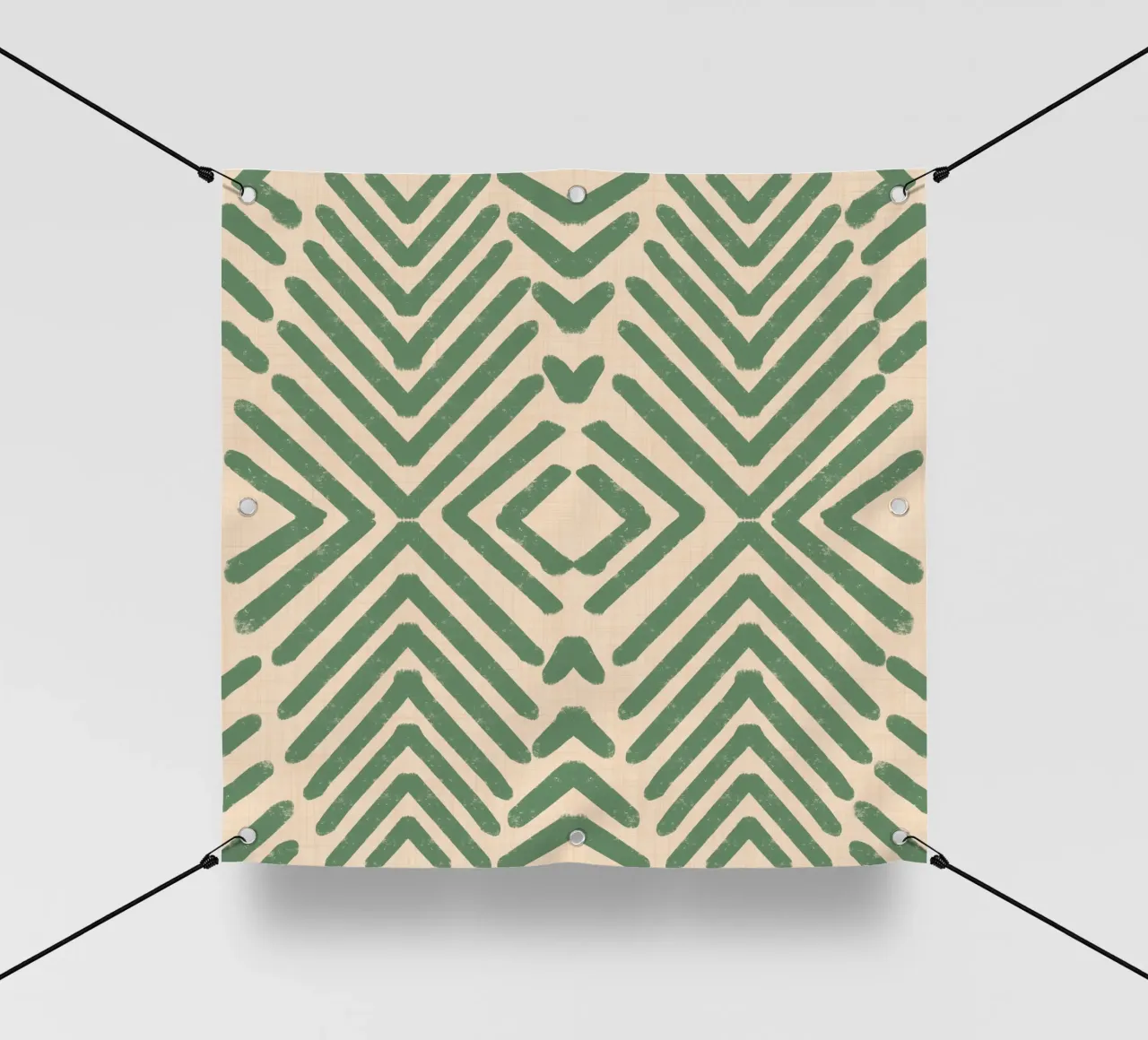 Frecce tribali retrò - Salvia geometrica moderna di metà secolo telo in pvc da susanacosta