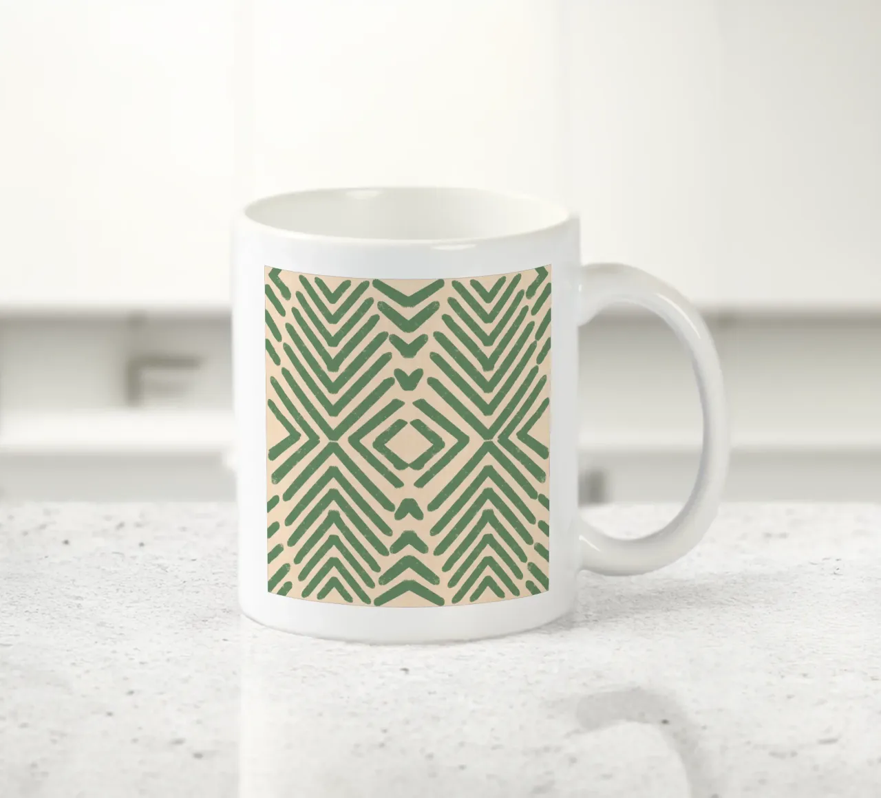 Frecce tribali retrò - Salvia geometrica moderna di metà secolo tazza in ceramica da susanacosta