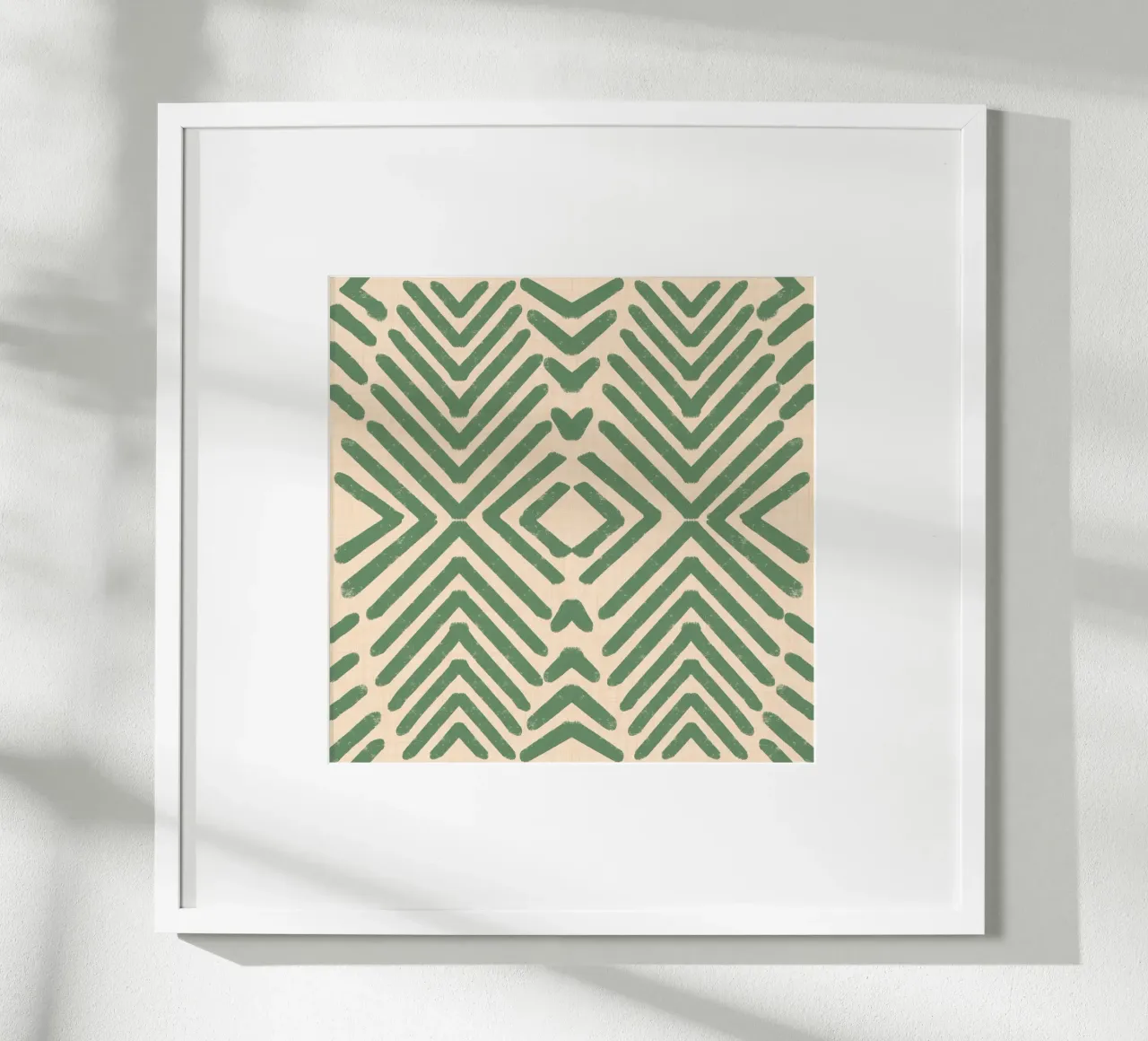 Retro-Stammespfeile - Mid Century Modern Geometrisch Salbei Poster von susanacosta
