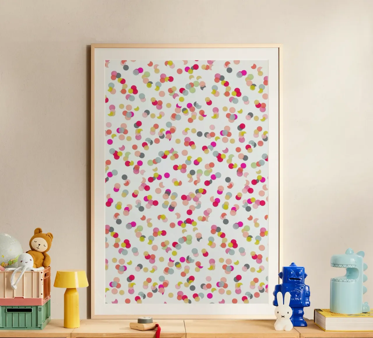 Confetti Mix Pink Poster von Kind of Style