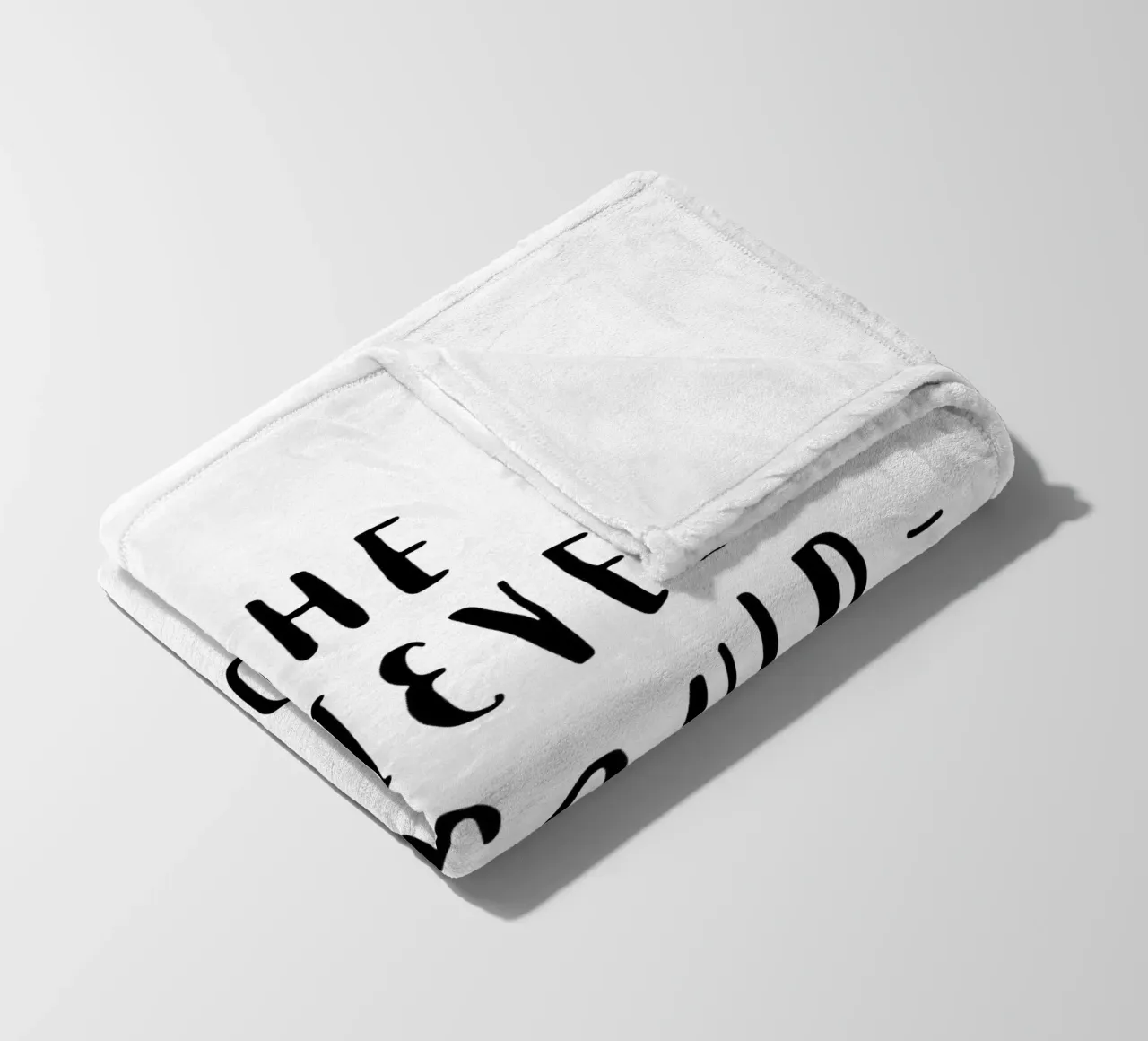 She Believed She Could So She Did Typografie Design in Black fleece blanket by THE MOTIVATED TYPE