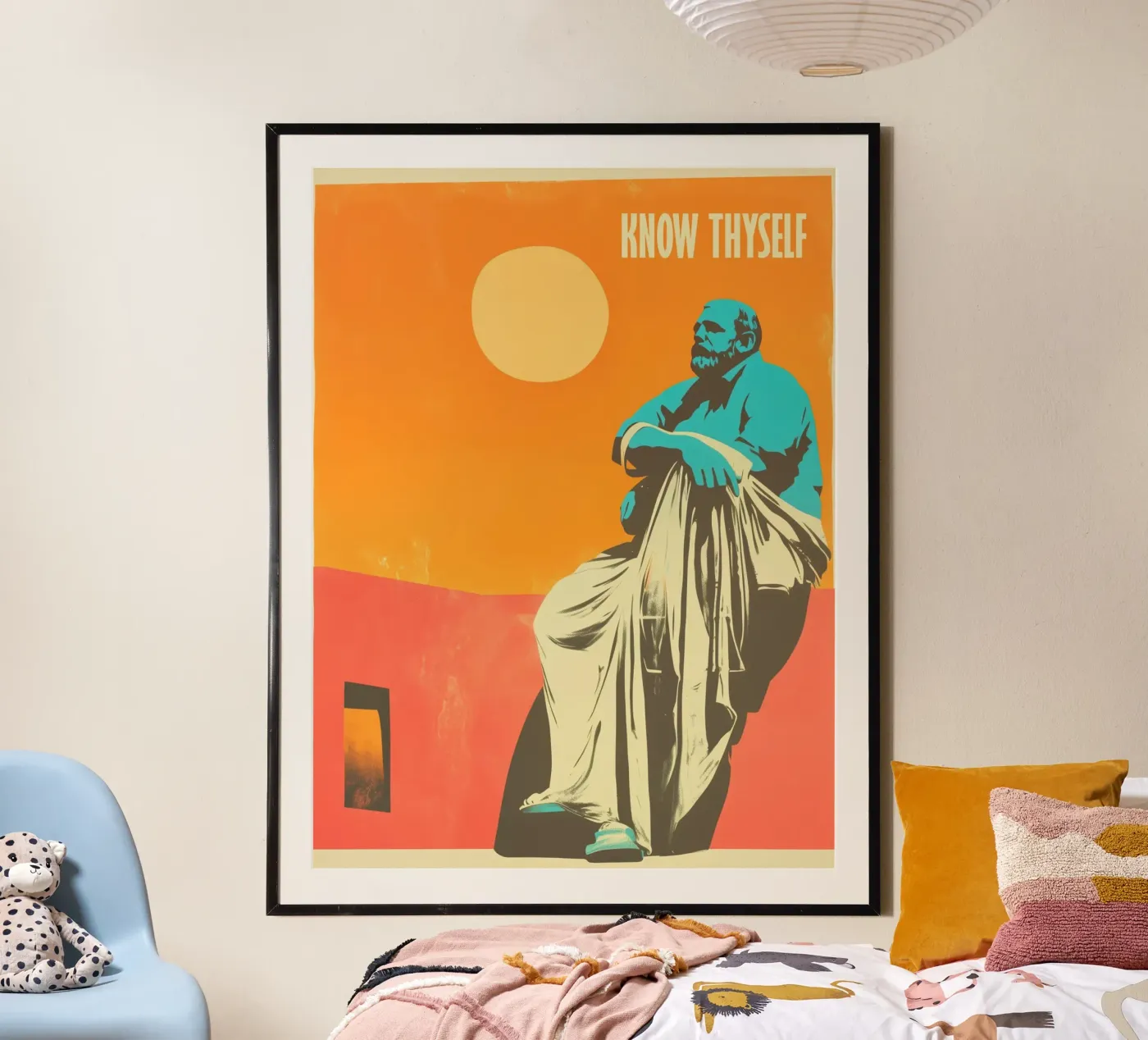 Know thyself | Philosophical Risography poster by Autofocus