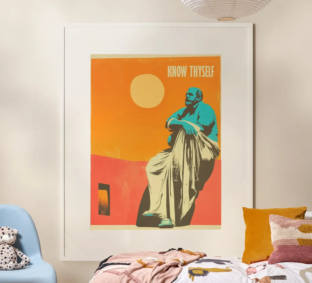 Know thyself | Philosophical Risography poster by Autofocus