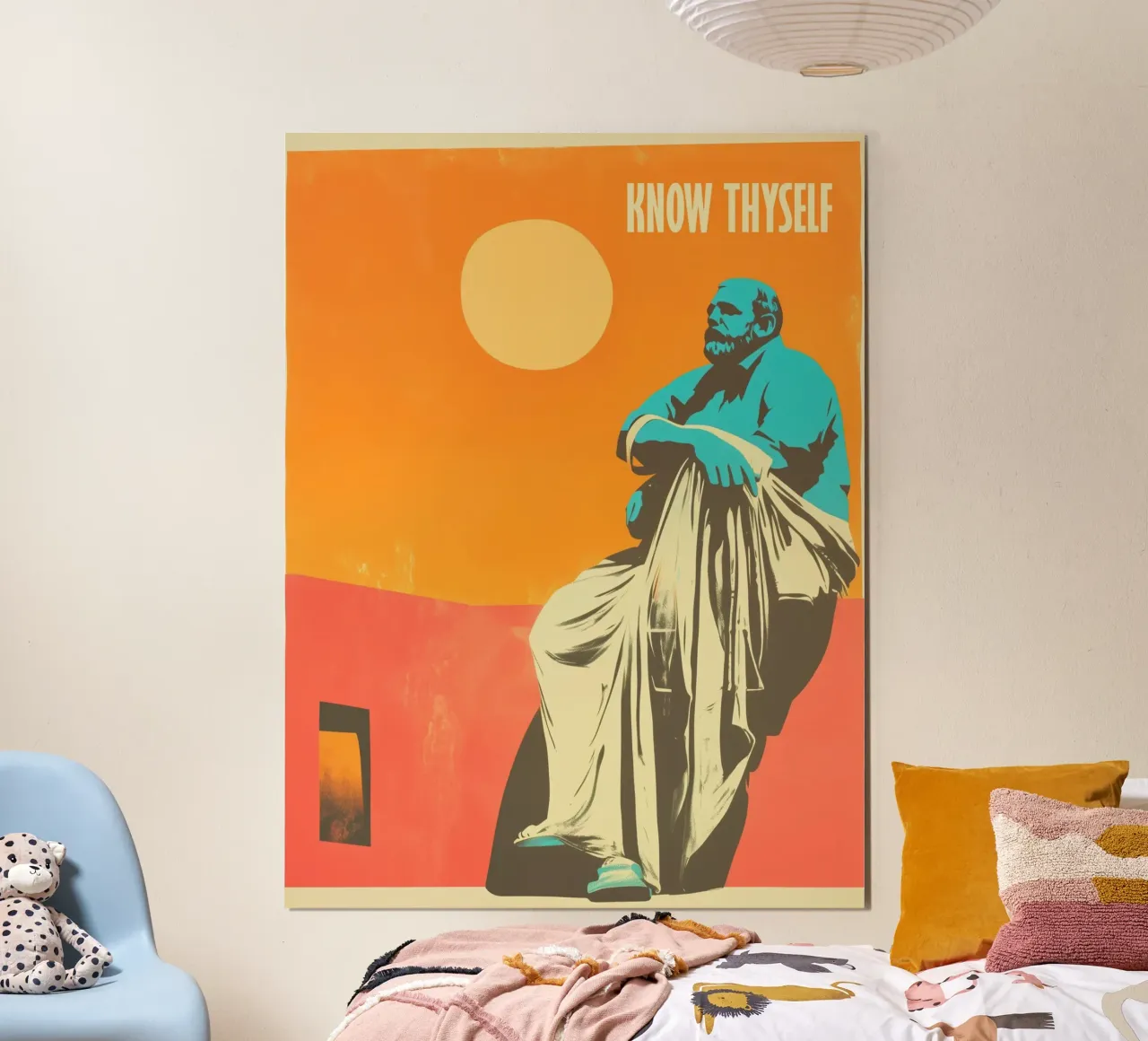 Know thyself | Philosophical Risography poster by Autofocus