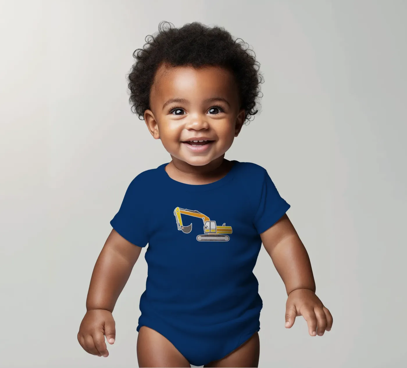 Bagger Kurzarm Babybody von UN-TYPISCH