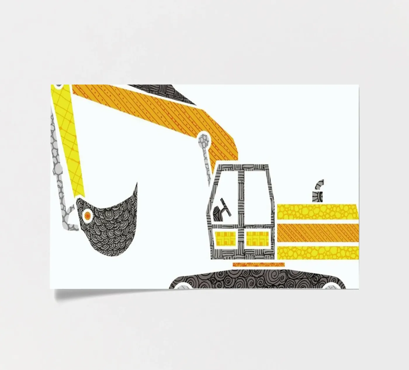 Bagger Stickerbogen von UN-TYPISCH